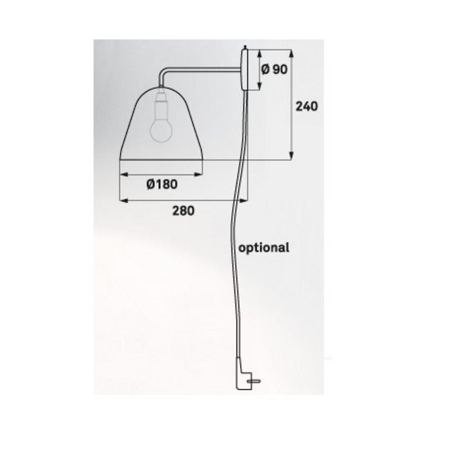 Tilt Candeeiro de Parede Branco/Branco - Nyta