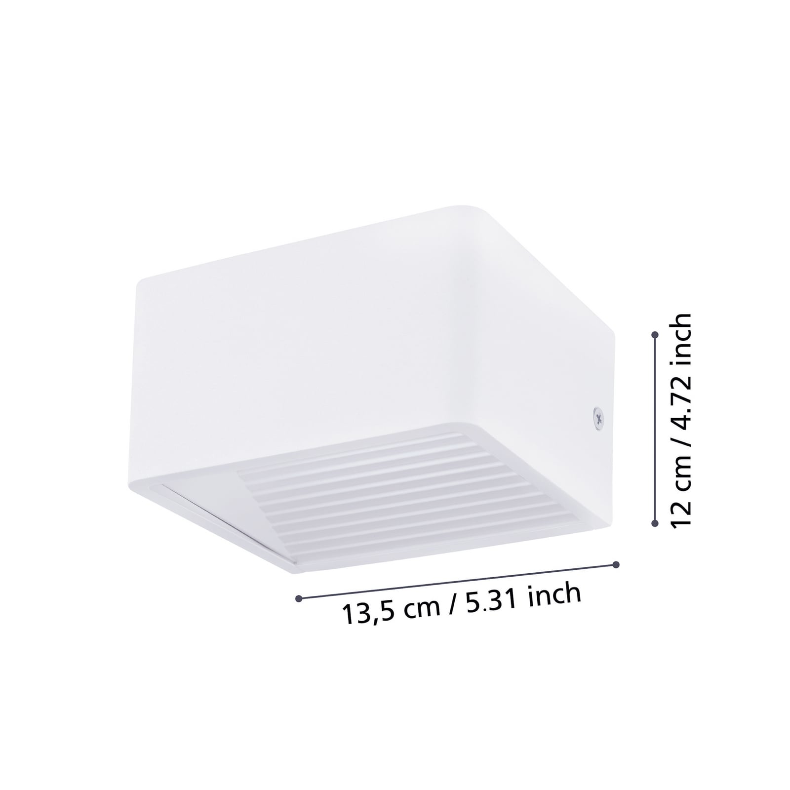 LED-Außenwandlampe Doninni 1, weiß, Breite 13 cm, 2-flg.