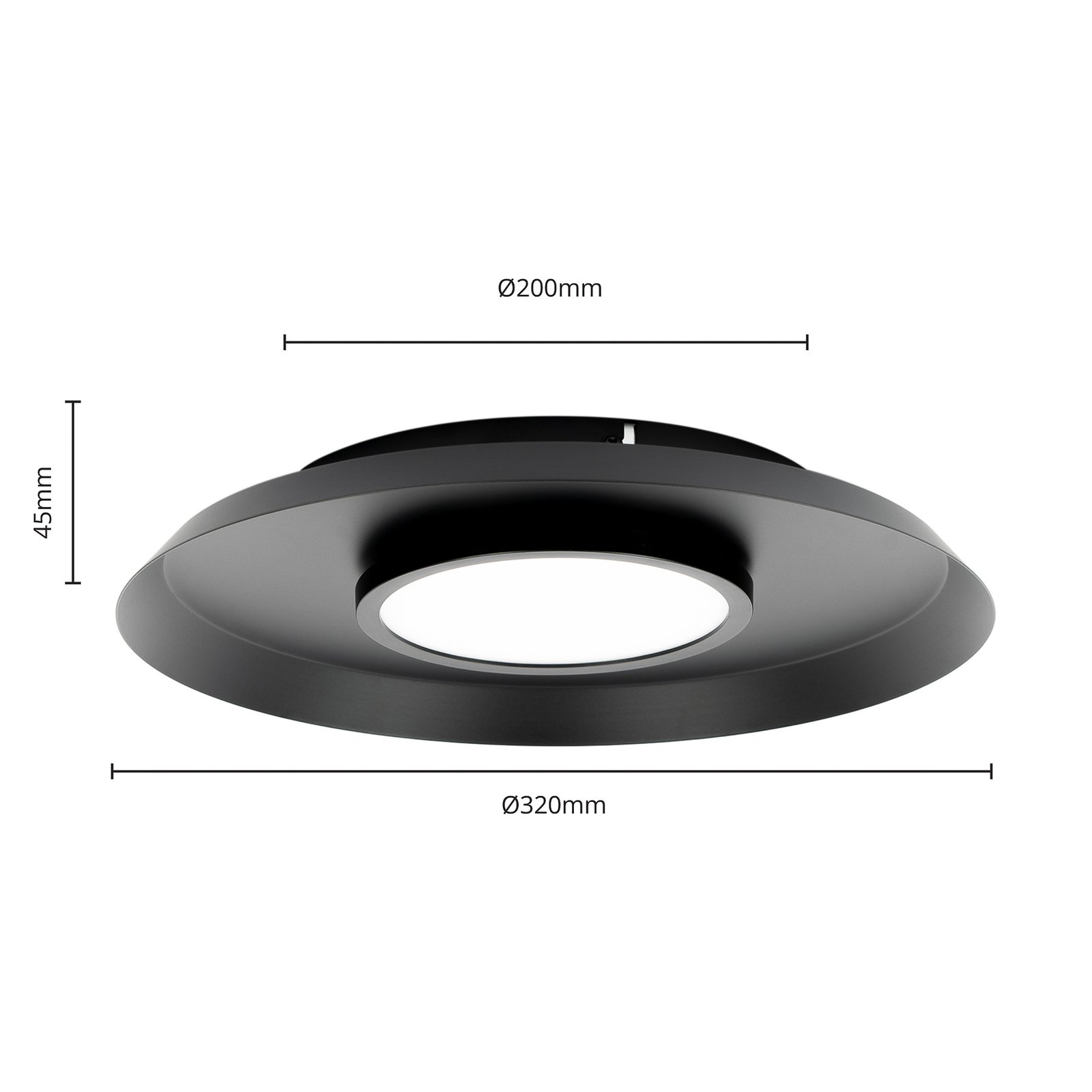 Merilla Plafondlamp Black - Lucande