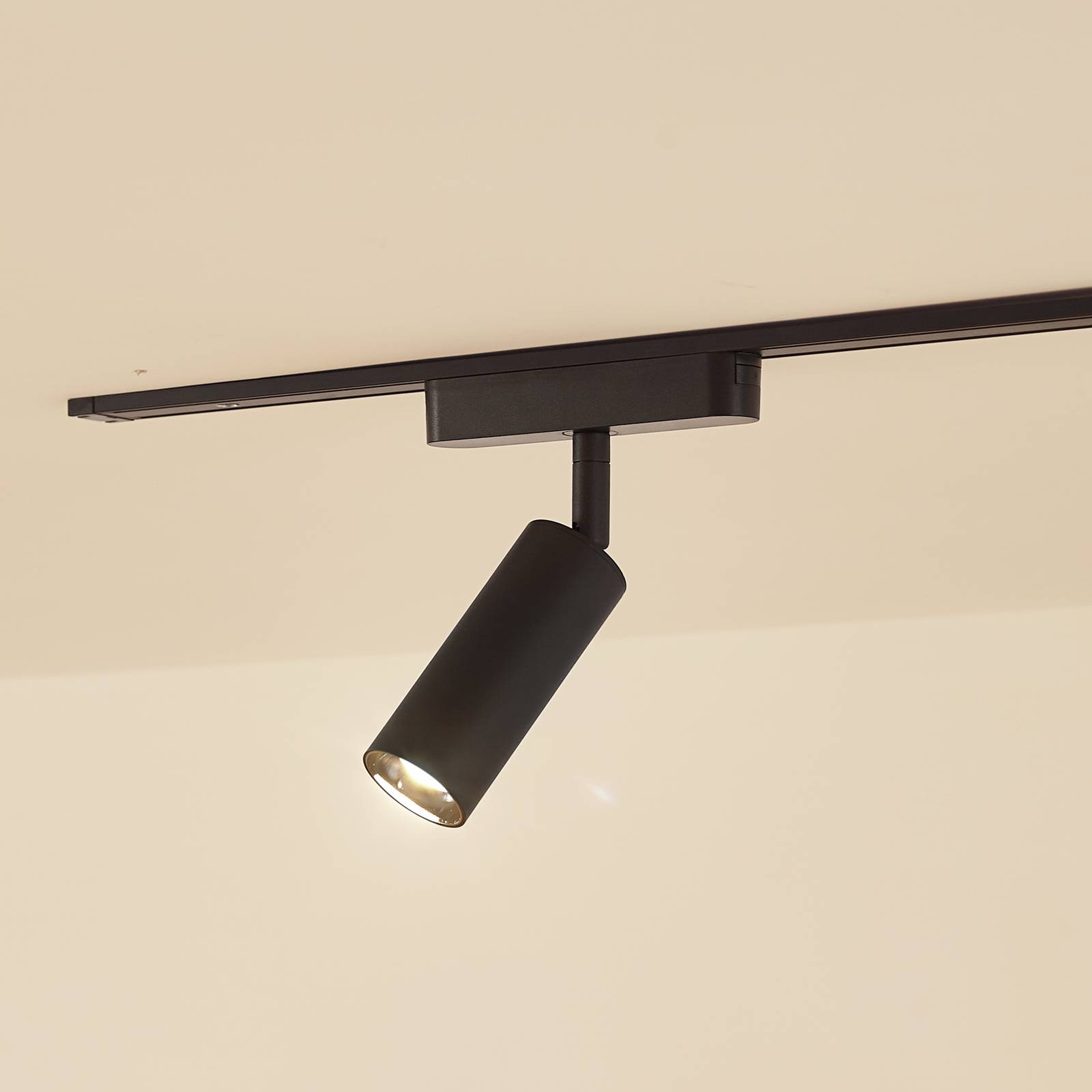 Lindby spot LED Lumaro noir Ø 4 cm aluminium