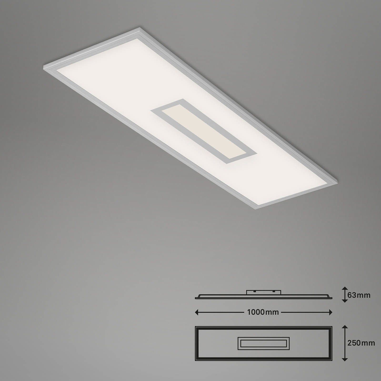 Stropné LED svetlo Centro S CCT RGB Tuya 100x25 cm