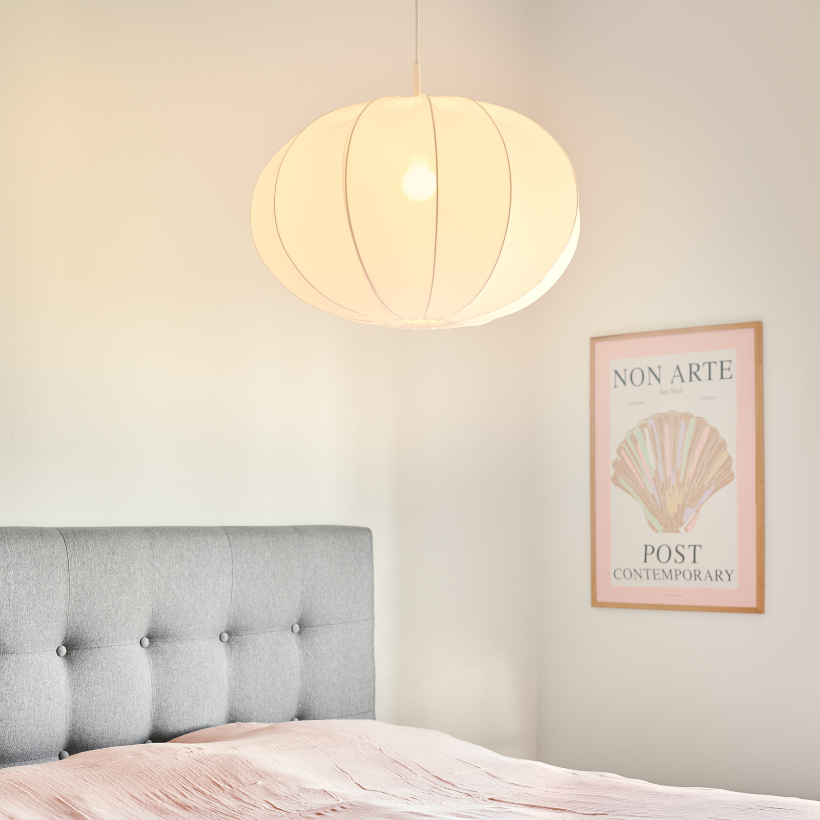 Hängeleuchte Aeron 40/60 mit Textilschirm