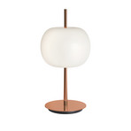 kdln LED-bordlampe KUSHI, kobber, højde 32 cm, dæmper, CCT