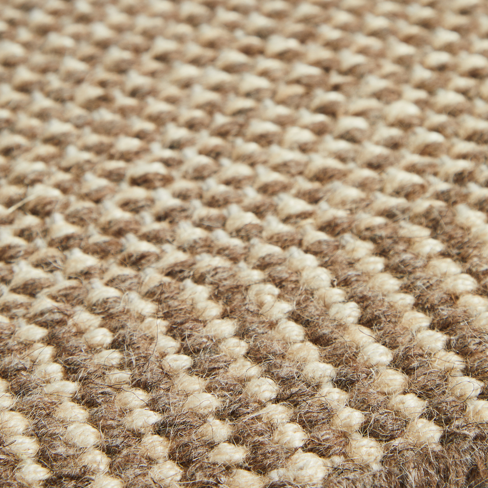 Rombo Türmatte, braun, 40 x 60 cm, Wolle/Jute - Woud