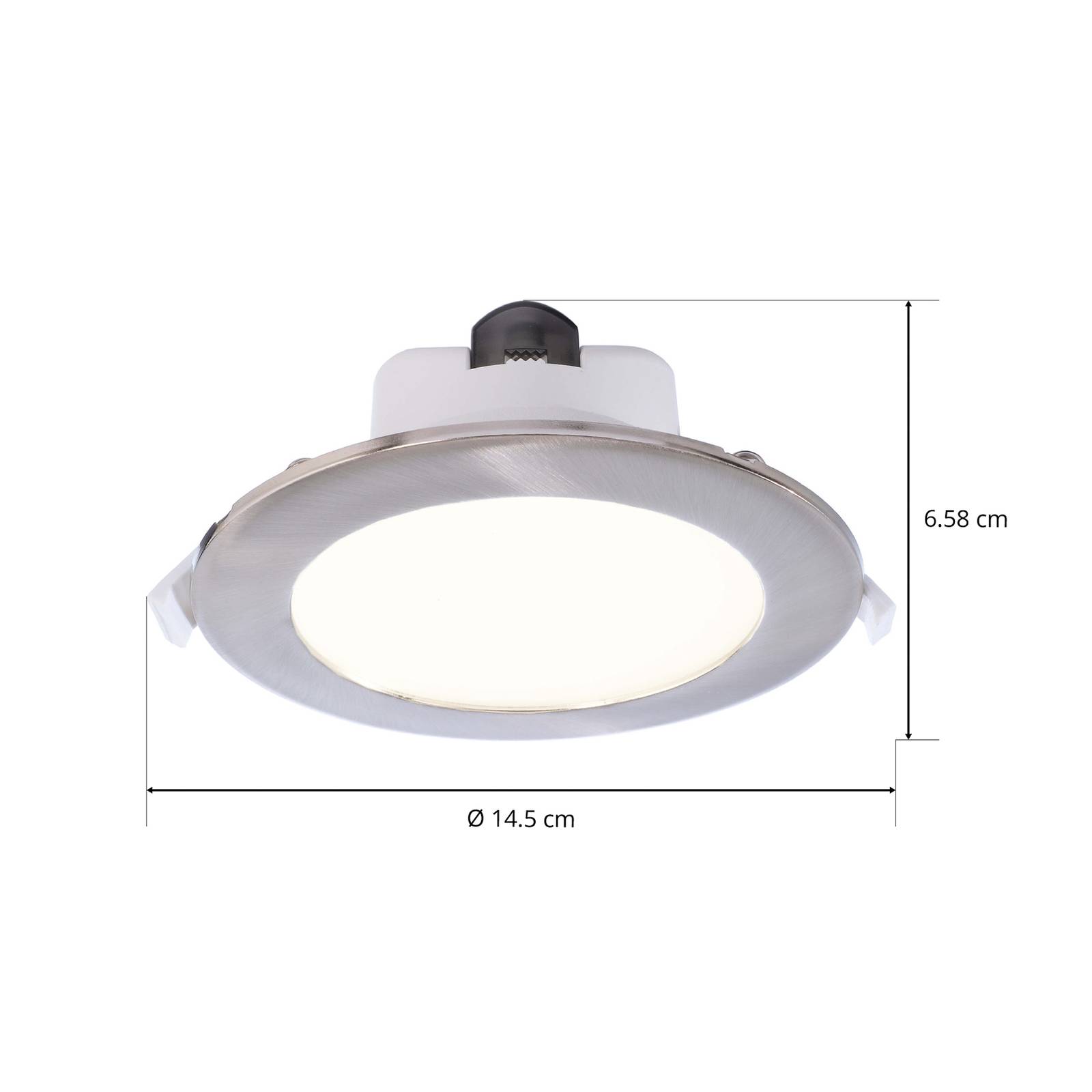 Oprawa wpuszczana LED Acrux 120 biała, Ø 14,5 cm