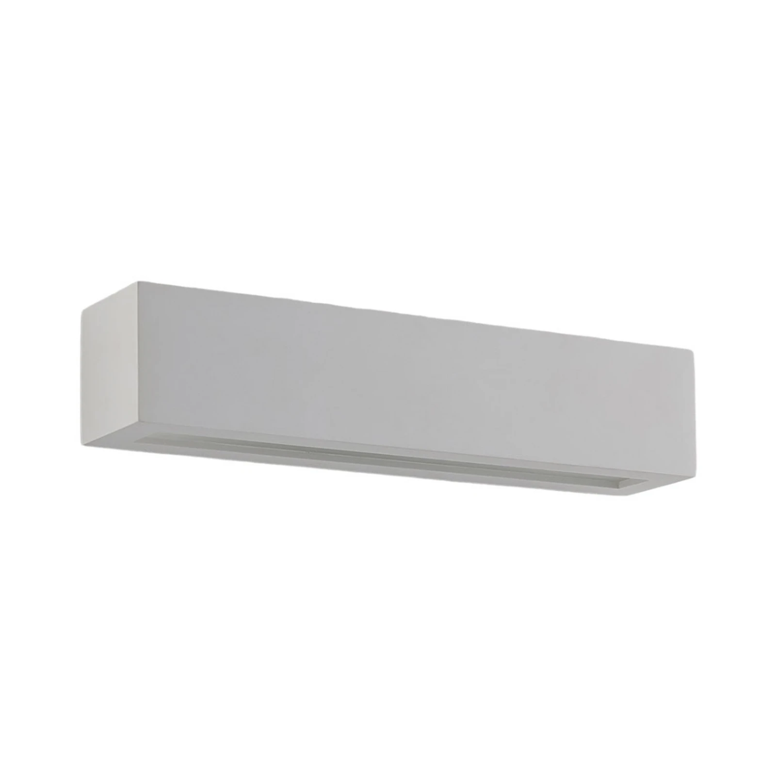 Lindby Wandlampe Tjada, 35 cm, weiß, Gips, G9, bemalbar