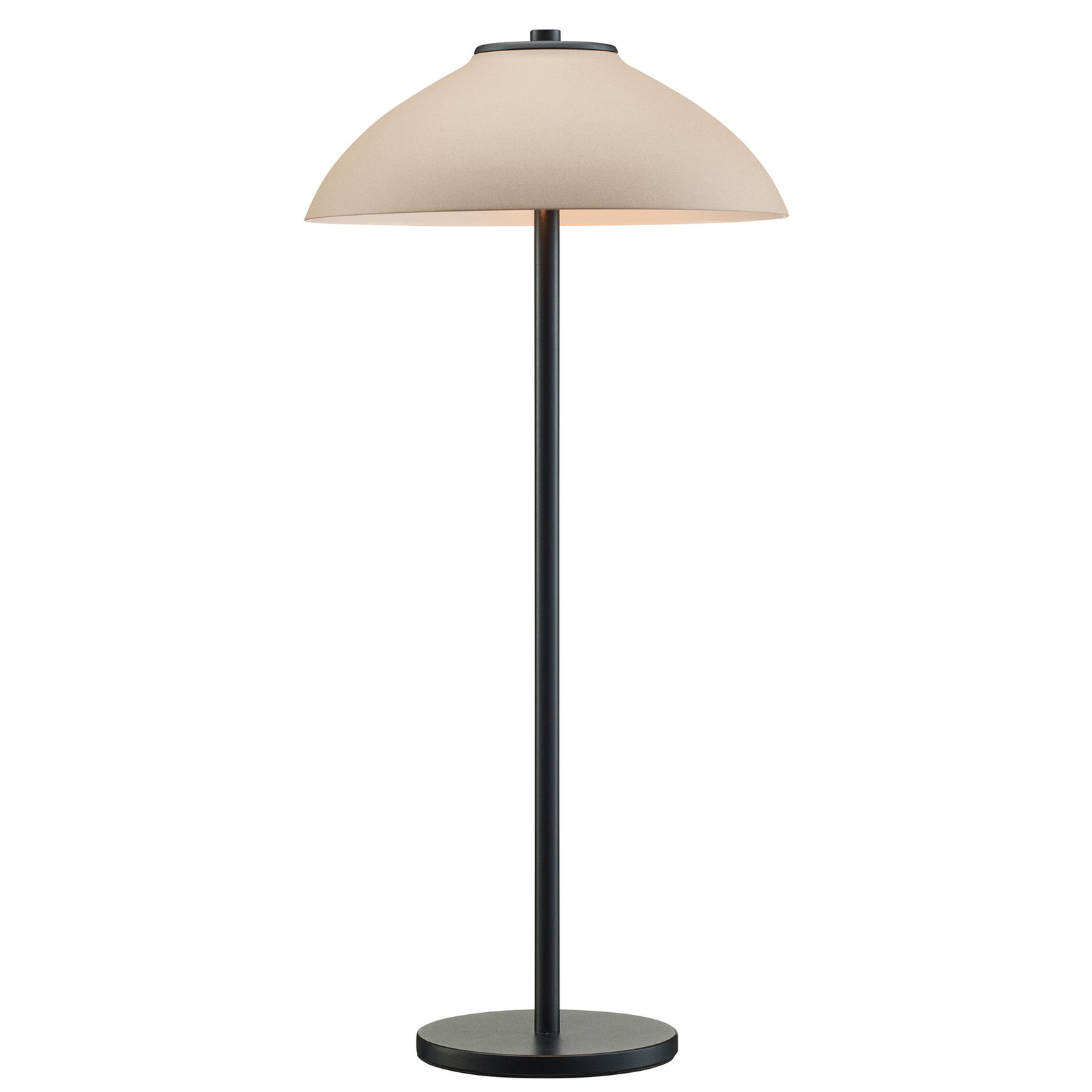 Lámpara de mesa Vali, altura 50 cm, negro/beige