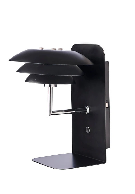 DybergLarsen – DL20 USB Hylla inkl. Lampe Svart
