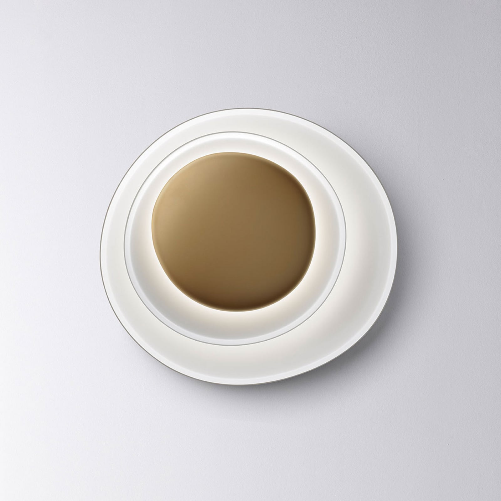 Foscarini Bahia LED-Wandlampe weiß/gold