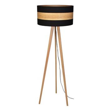 Terra floor lamp made of wood and fabric