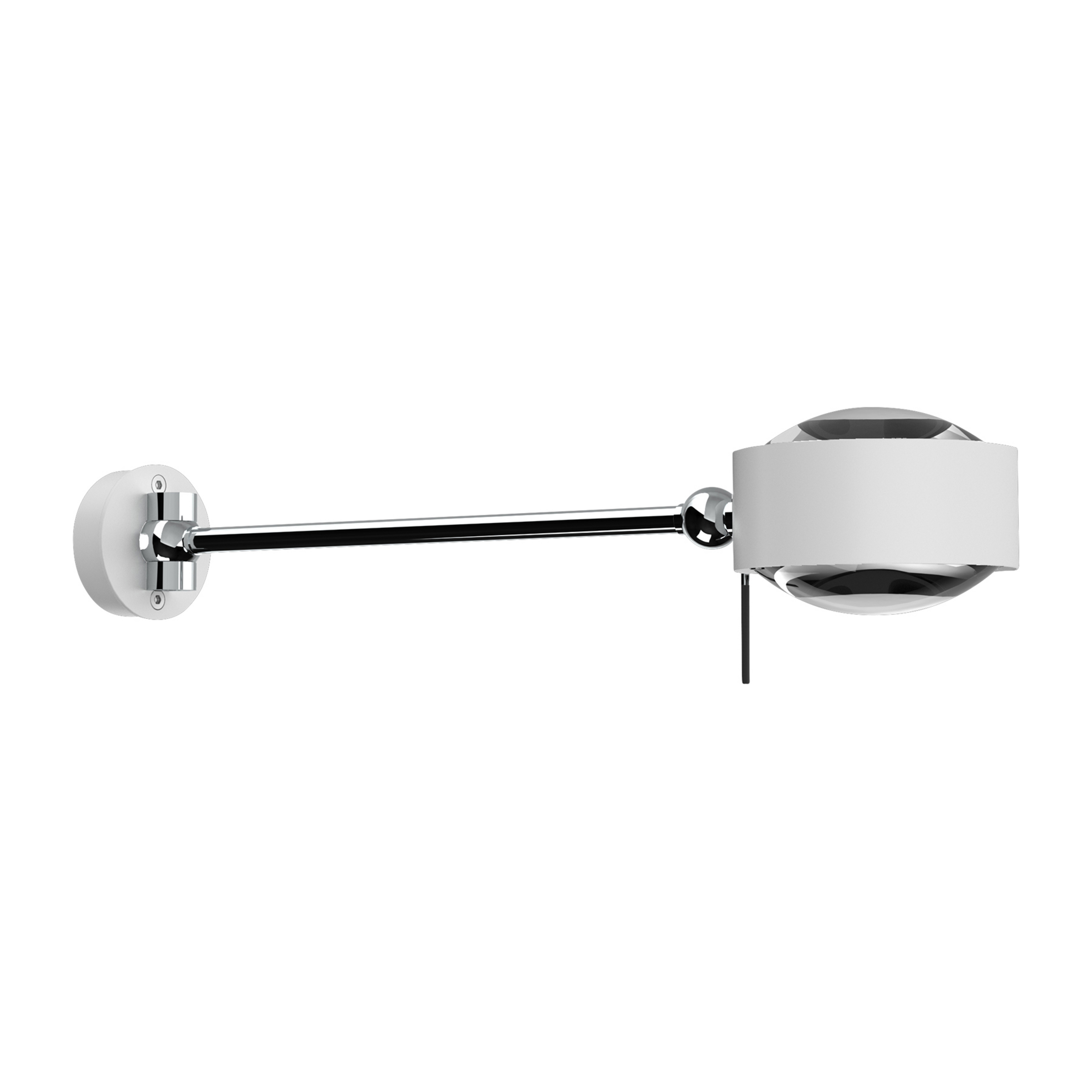 Puk Maxx Hotel LED, 30cm, átlátszó lencsék, matt fehér