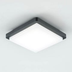 EVN lampa sufitowa zewnętrzna LED Tectum, 23x23 cm, antracyt, 150°