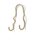Curvature Háček na kabáty Double Brass - Ferm Living