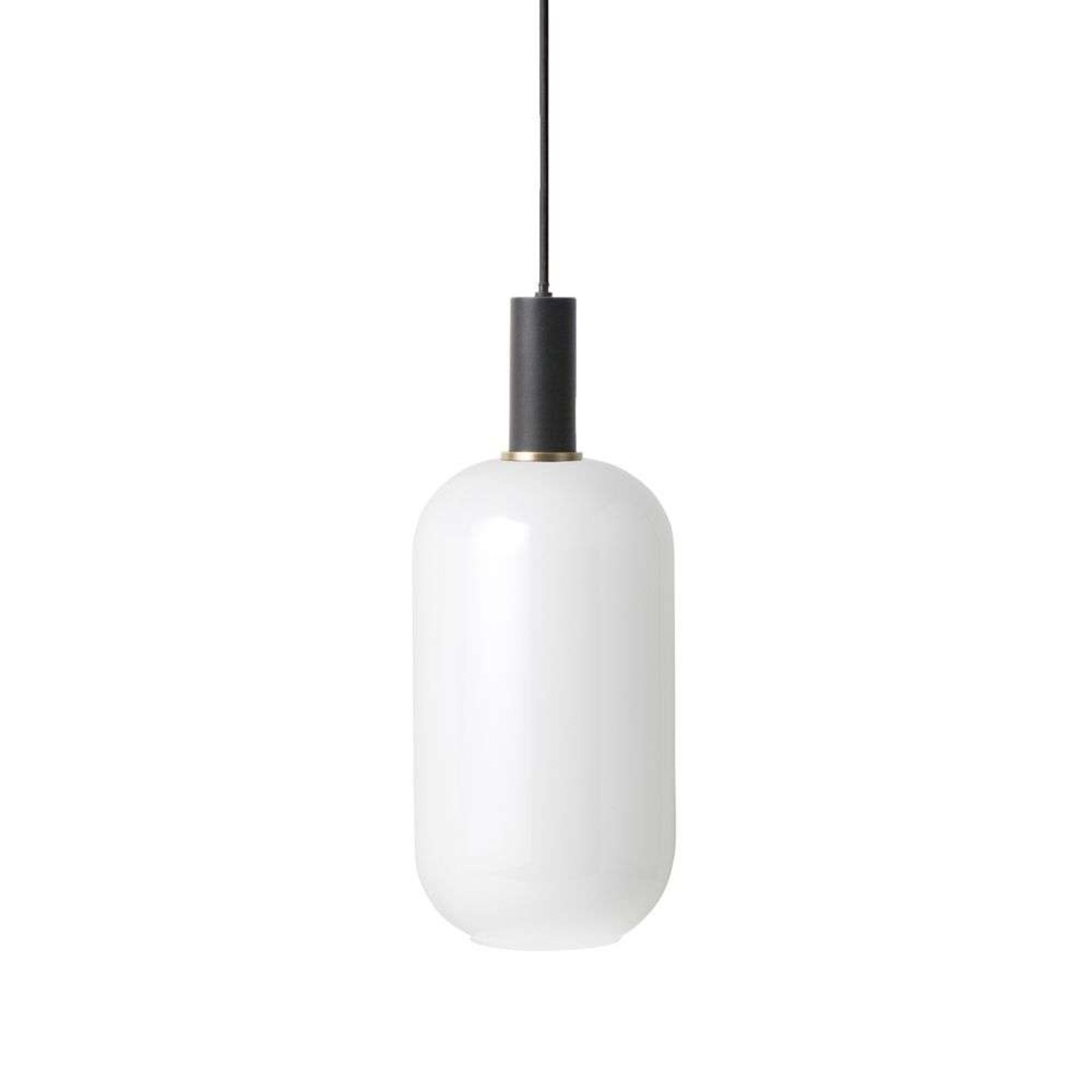 Collect Závěsná Lampa Opal Tall Low Black - Ferm Living