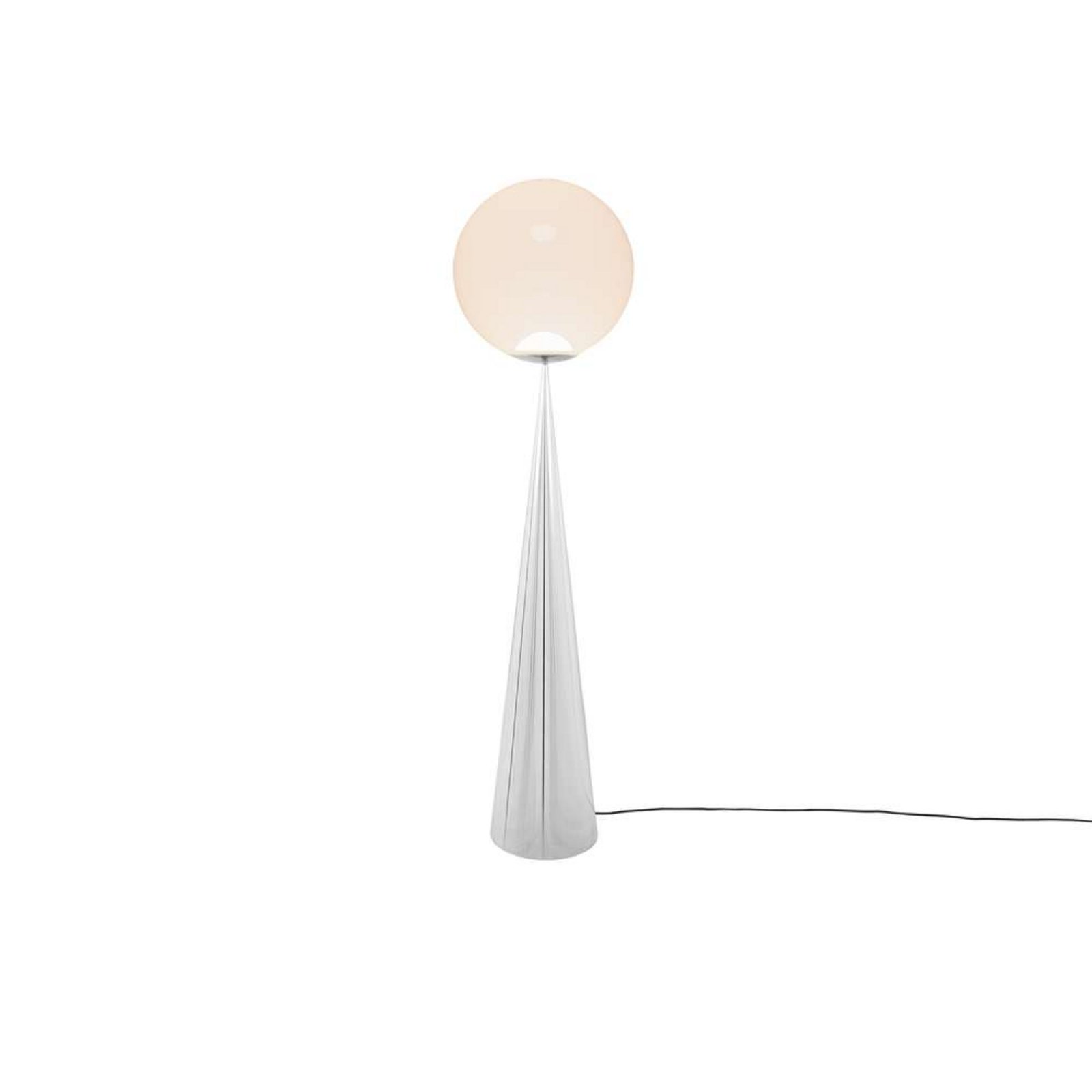 Globe Fat Lampadar Opal/Silver - Tom Dixon