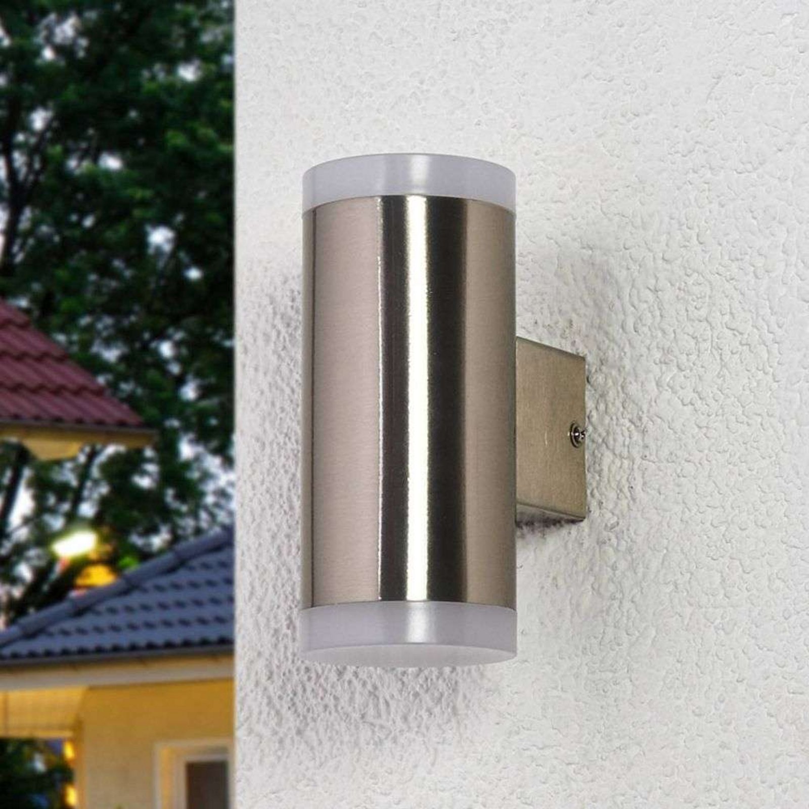 Eliano 2 LED Aplica de Exterior Steel - Lindby