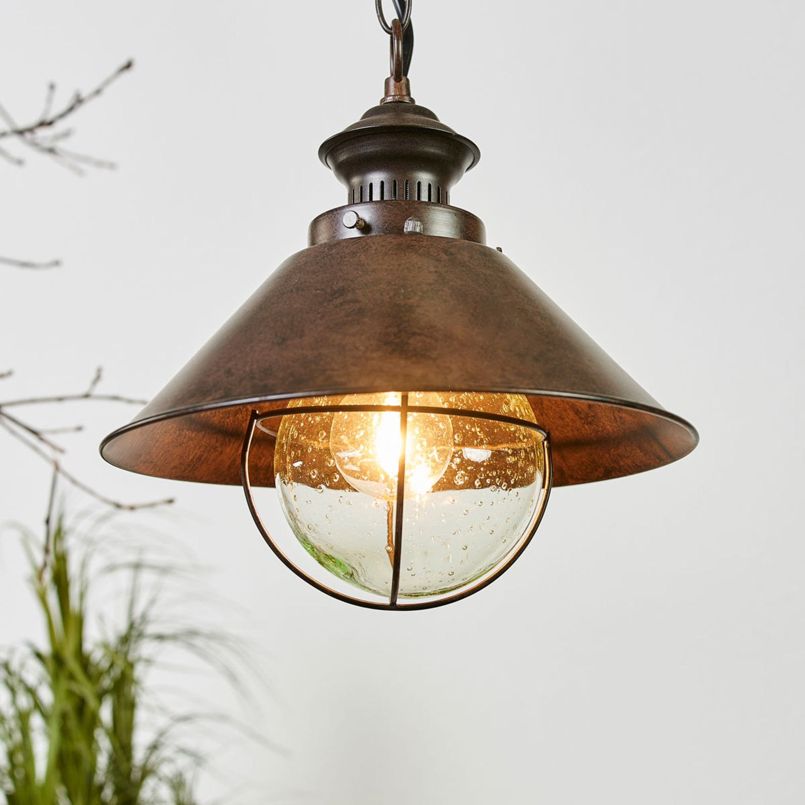 Lámpara colgante Náutica en diseño antiguo, 26 cm
