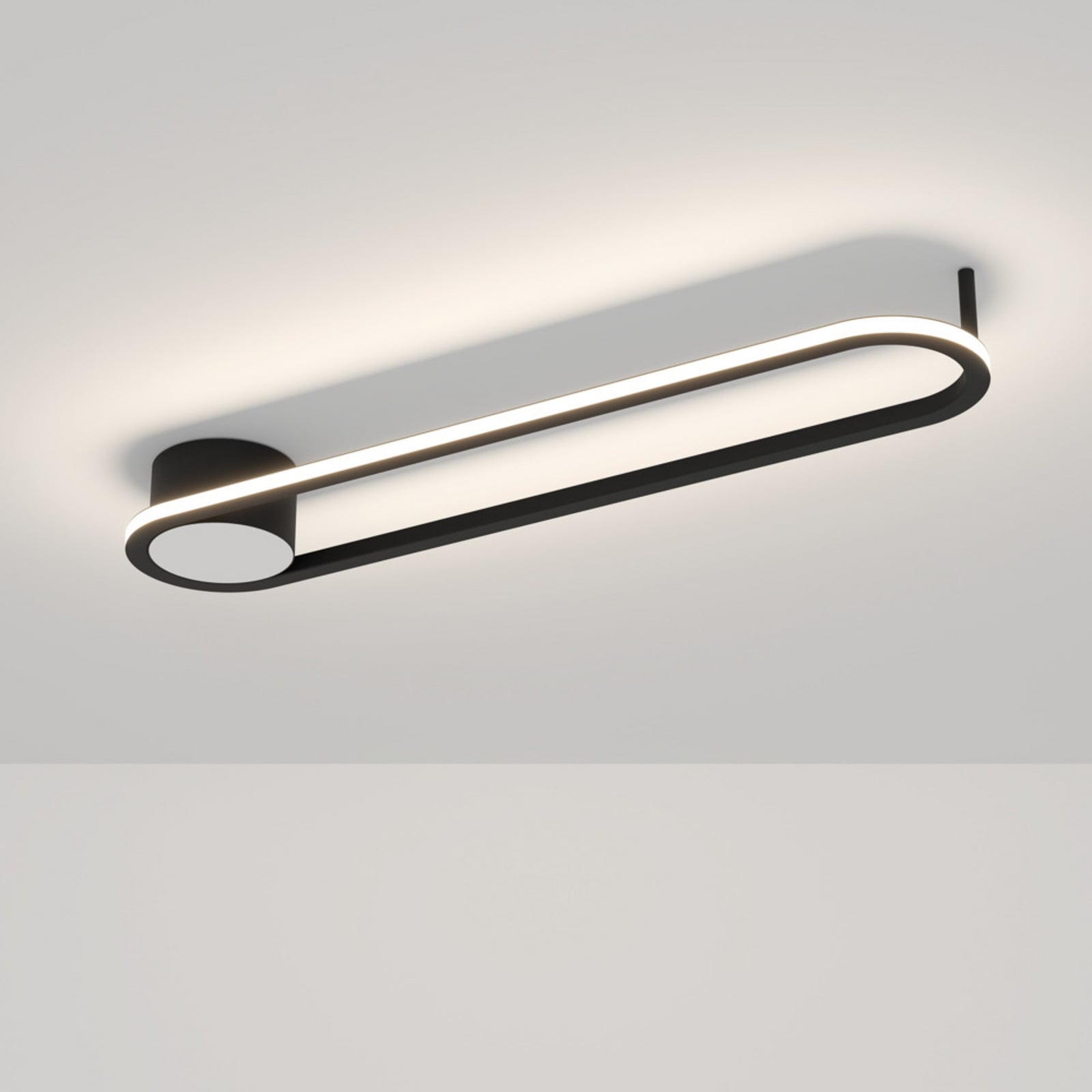 Plafonnier LED EGLO COLLECORVINO, noir, longueur 50 cm, CCT Plafonnier LED EGLO COLLECORVINO, noir, longueur 50 cm, CCT