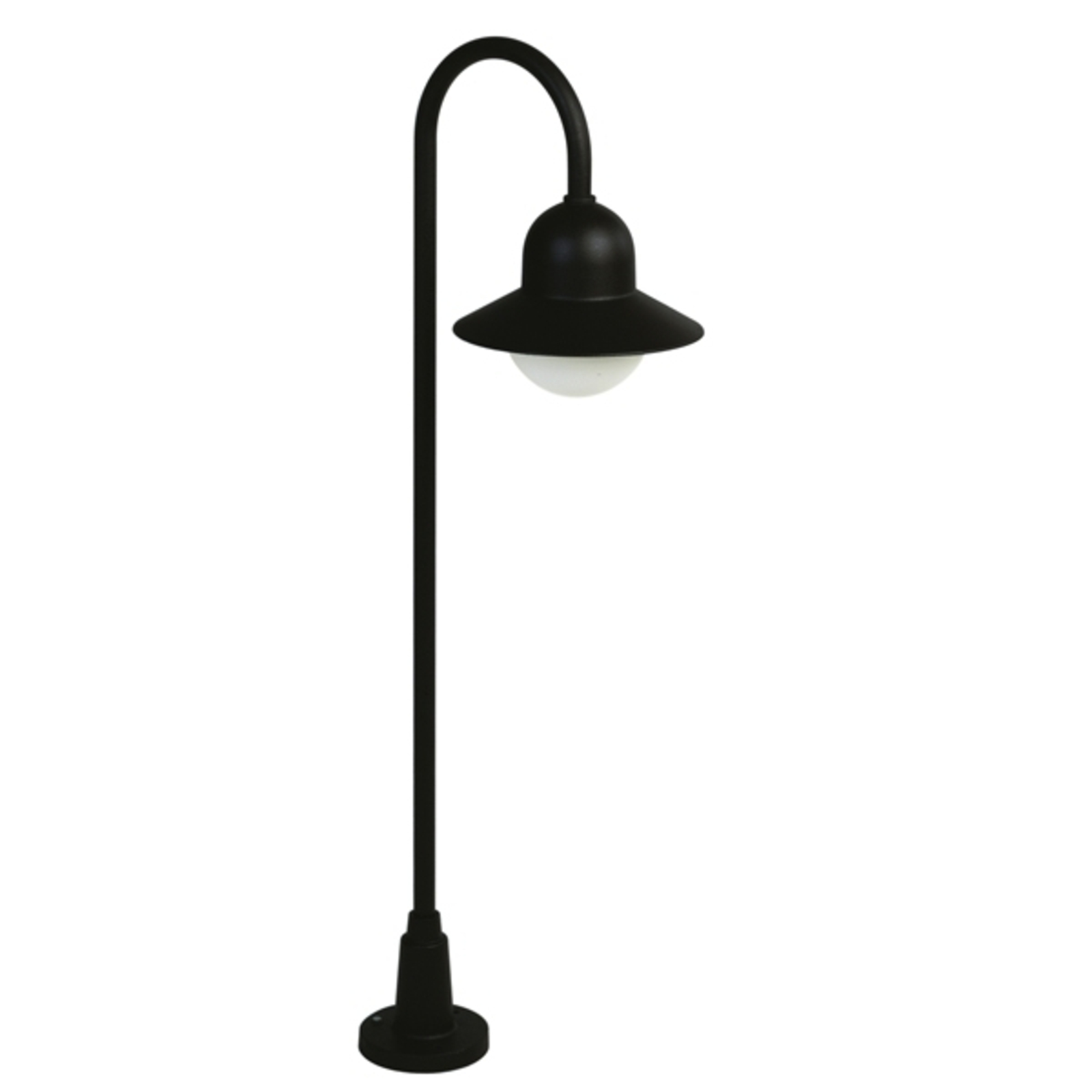 Bolardo luminoso 190 de aluminio fundido, negro