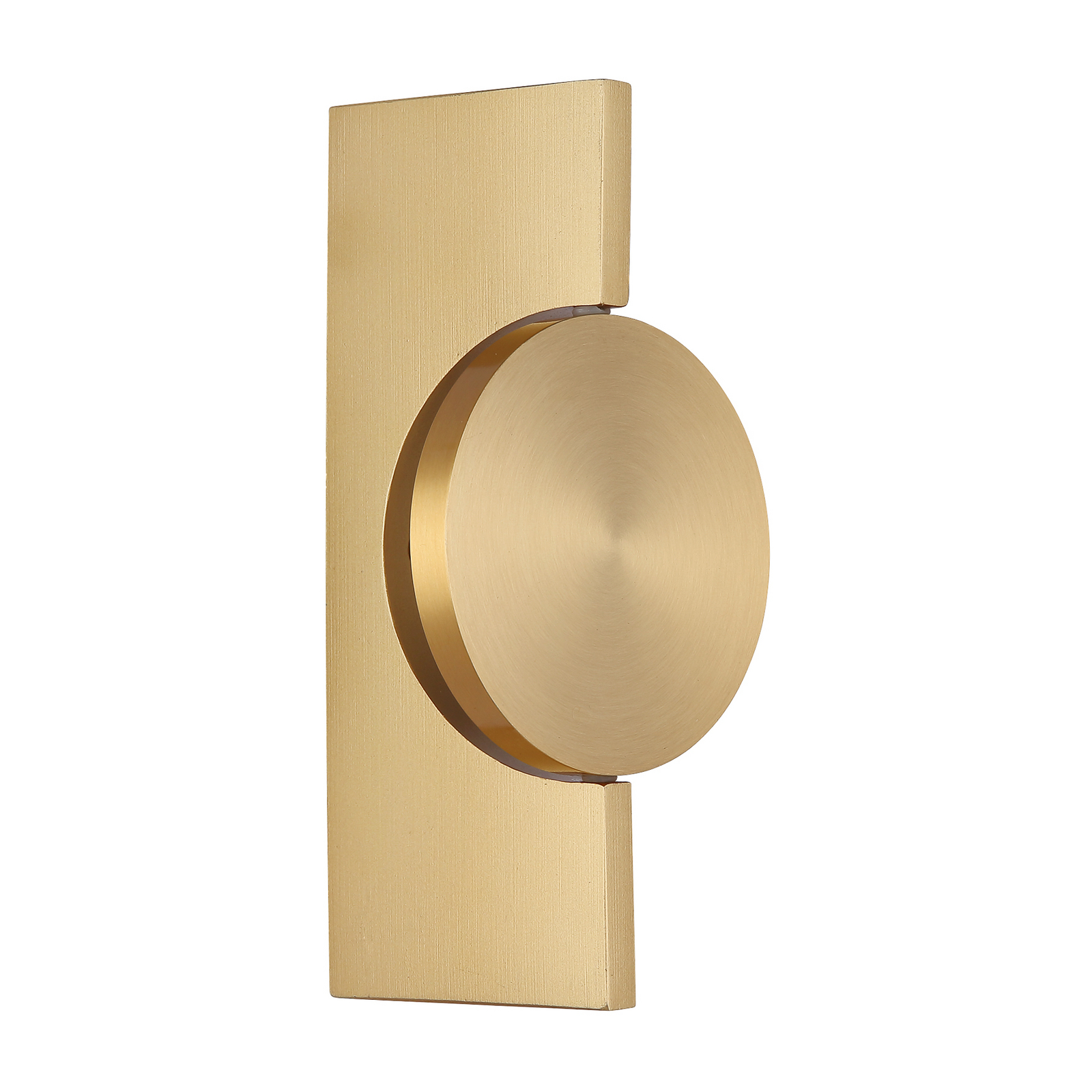 LED wandlamp Jasper, hoogte 20 cm, mat messing, metaal