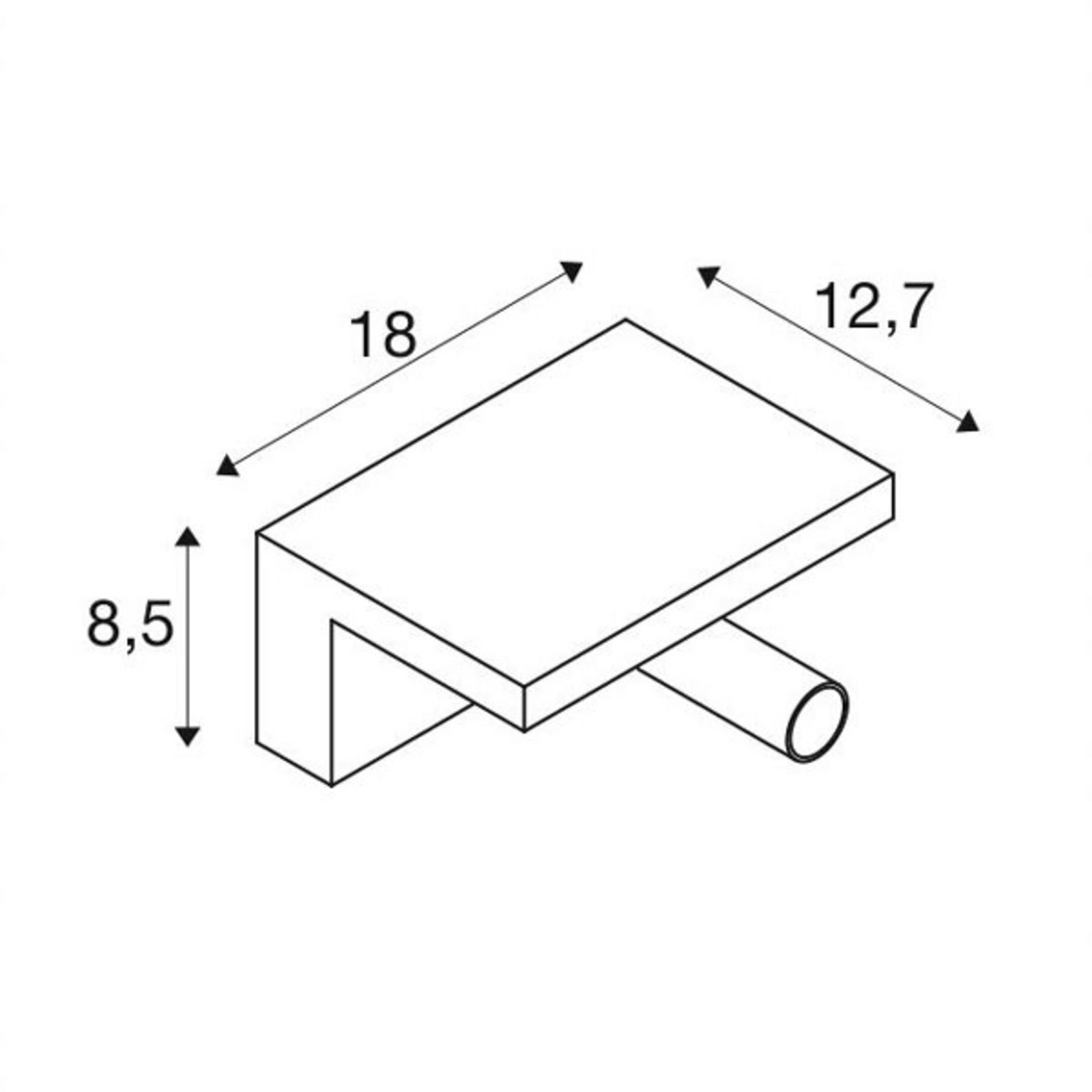 Karpo Vägglampa USB White - SLV