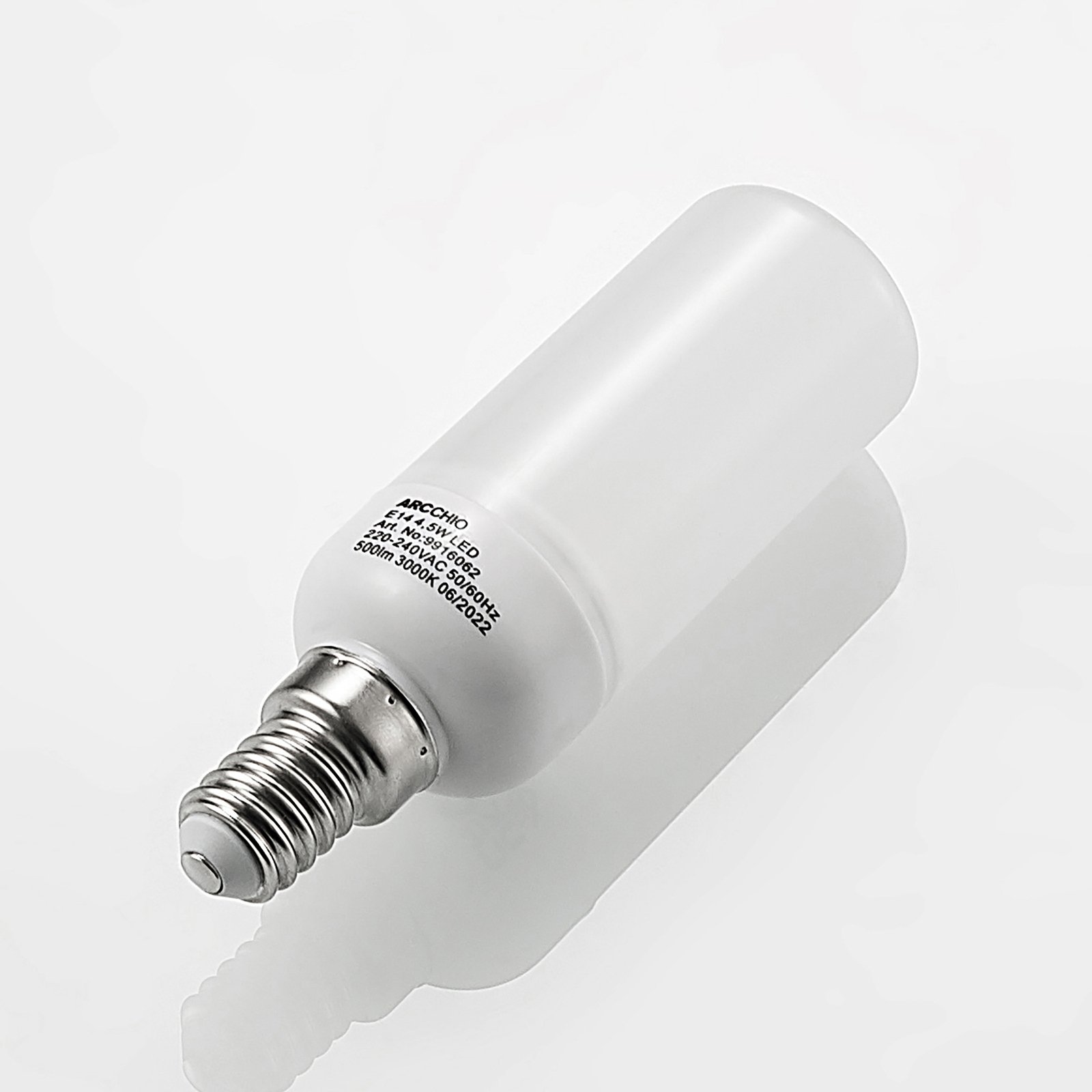 Arcchio ampoule tubulaire LED E14 4,5W 3.000K set de 3 pièces