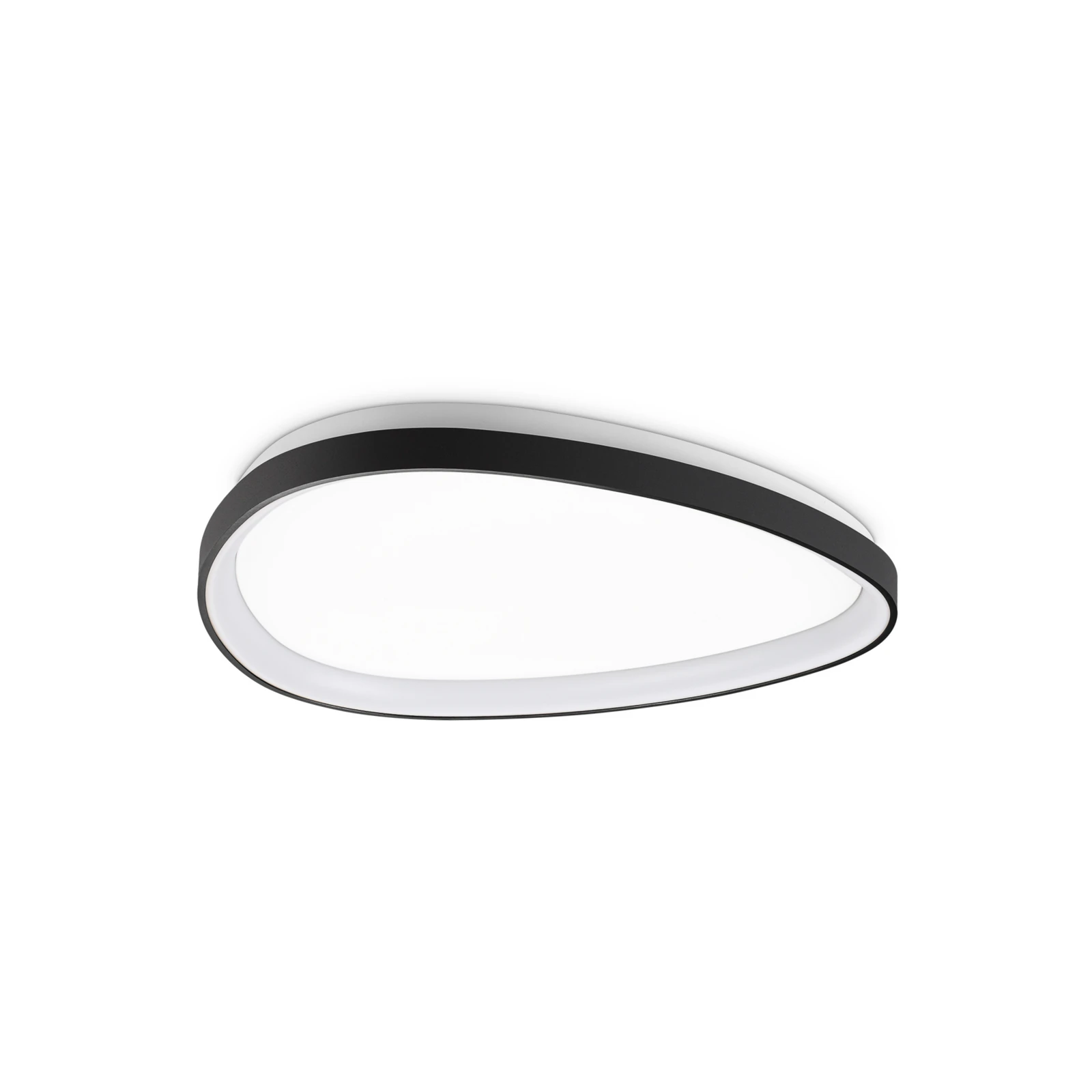 Φωτιστικό οροφής LED IDEAL LUX Gemini, μαύρο, 61 cm, 2700 K, on/off