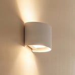 Wandlamp Arcchio Zuzana, rond, wit, G9, 13 cm breed