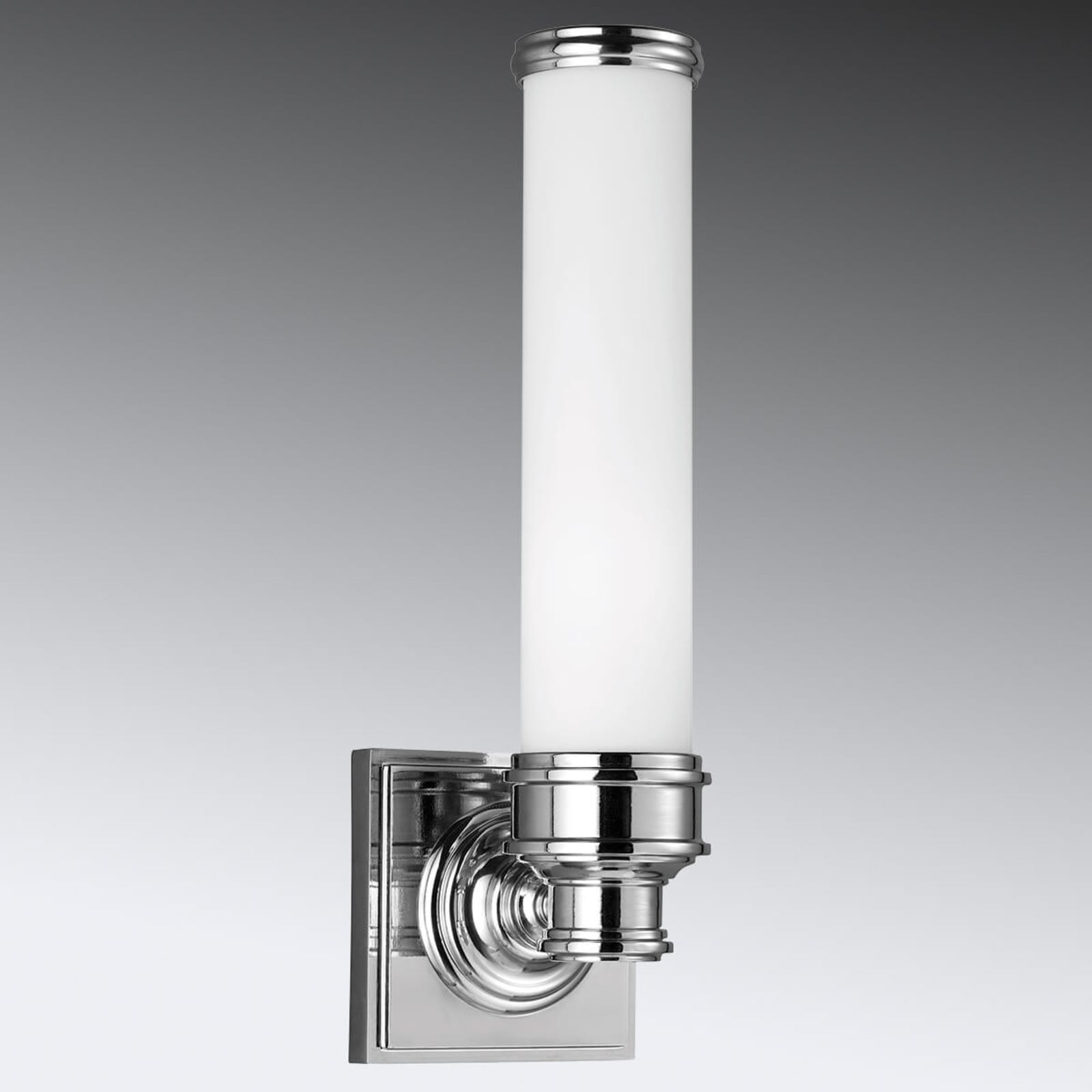 Payne LED-væglampe, krom, højde 36 cm, IP44 – FEISS