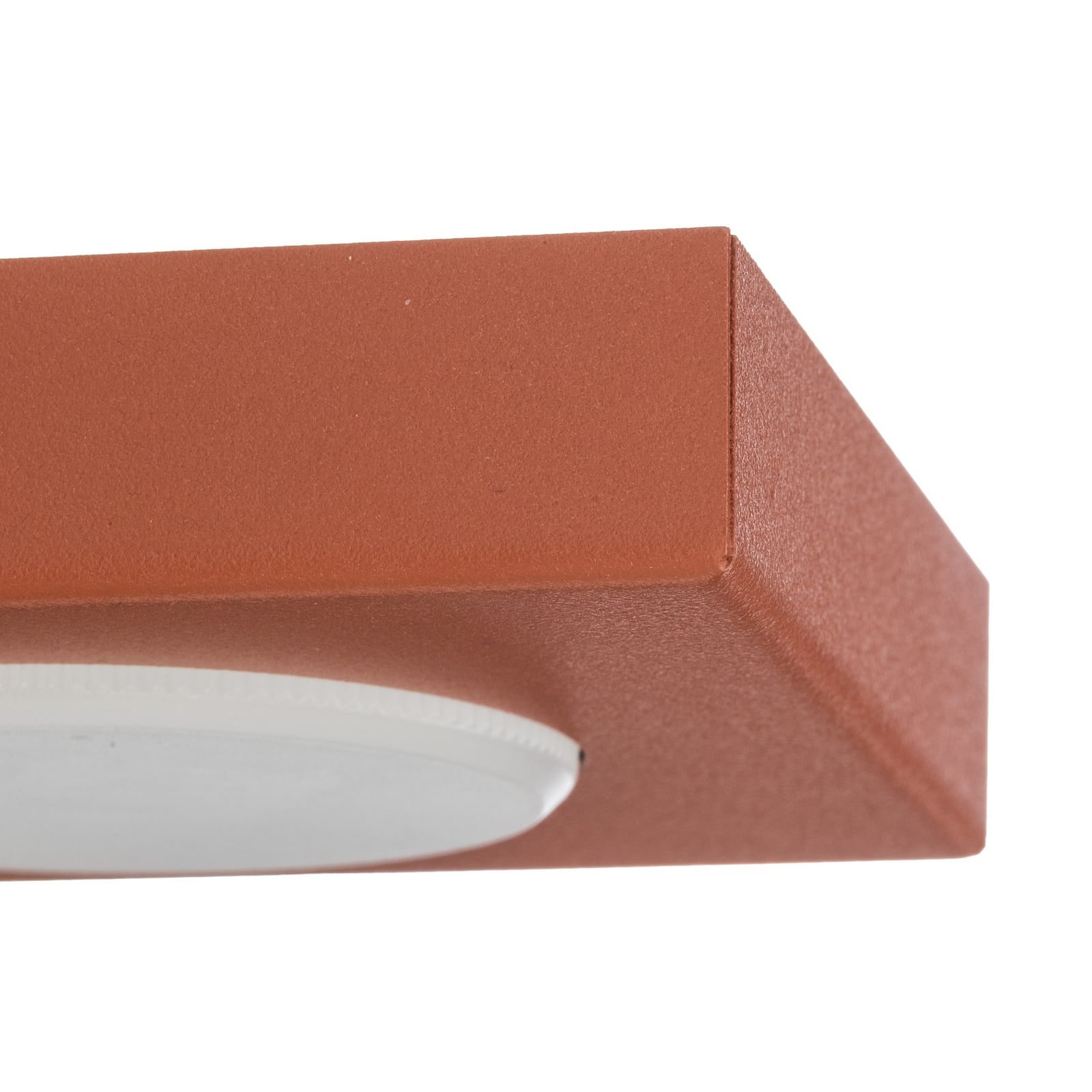 Plafonnier Hero, rouge, 12 x 12 cm, métal, GX53