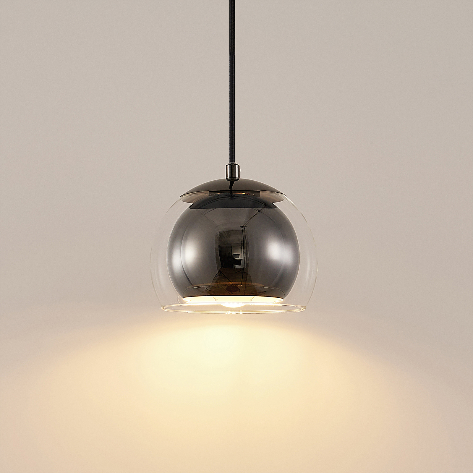Lindby Daymien lámpara colgante, 1 luz, negro