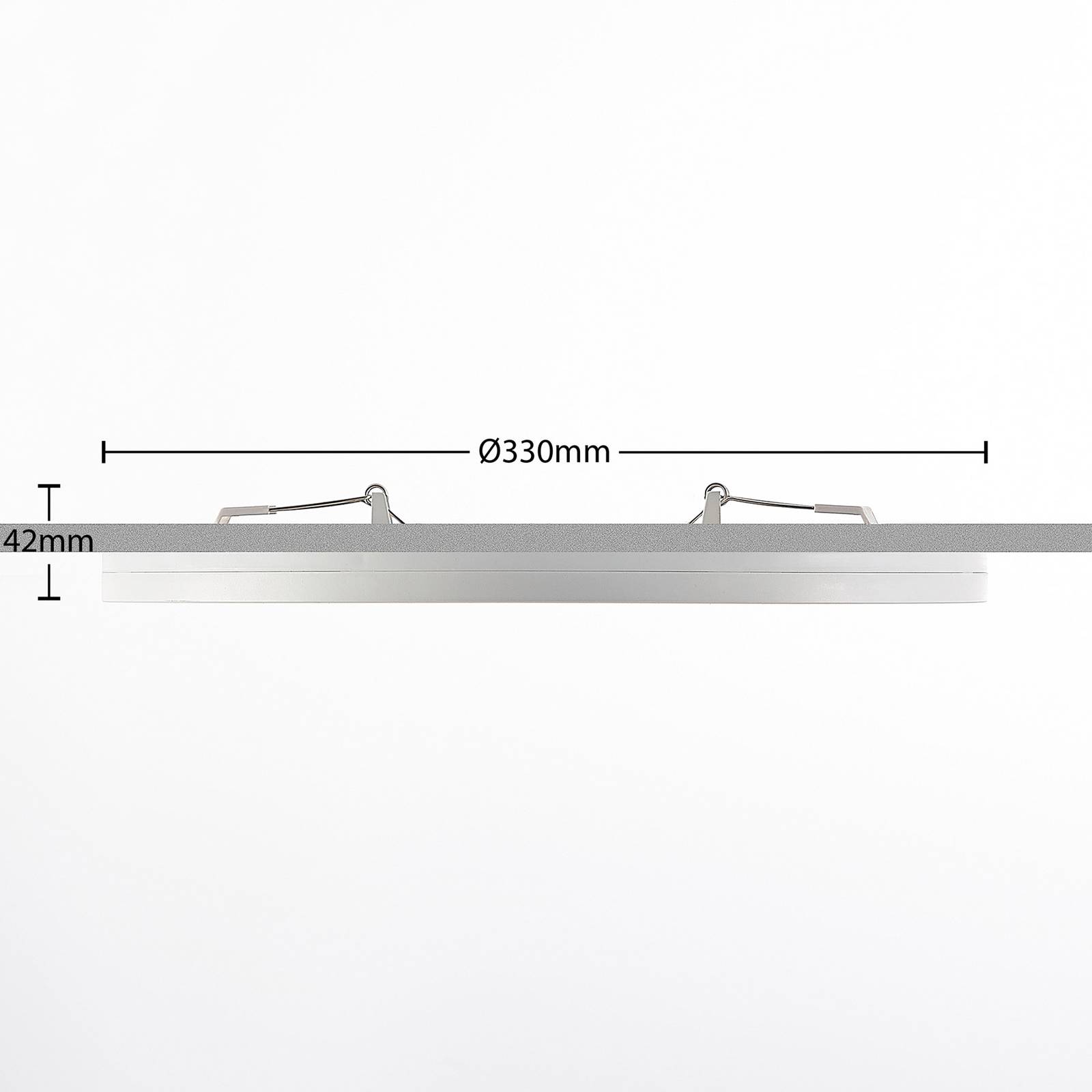 Prios Aureka lampa sufitowa LED, czujnik Ø33cm zestaw 2 sztuk