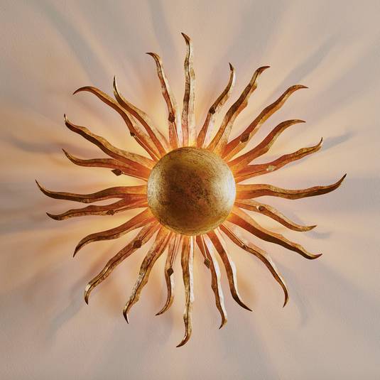 Betoverende wandlamp SONNE GOLD 70 cm