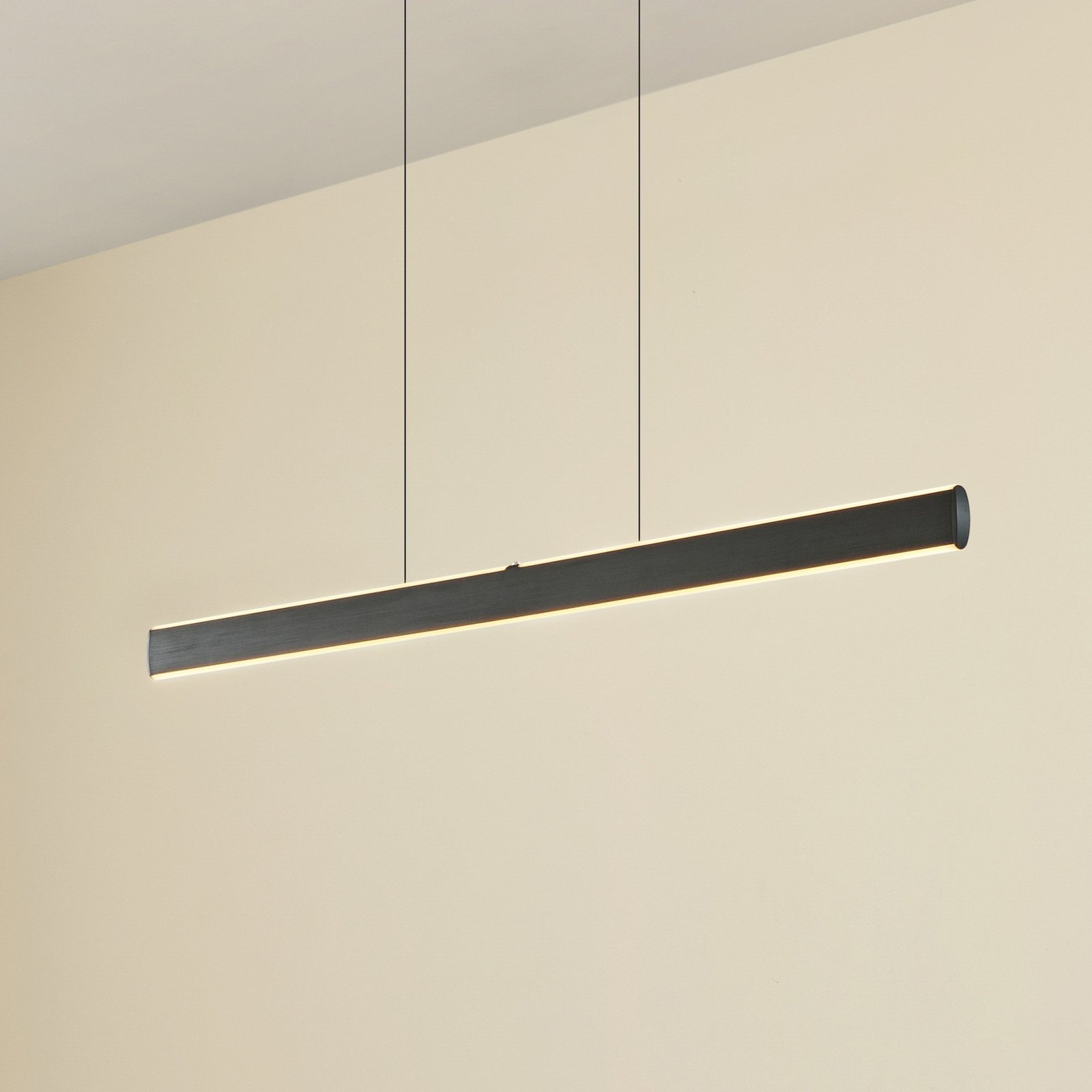 Lampă suspendată LED Lucande Arvon negru 116 cm dimabil CCT - Camera de zi / sufragerie - Modern - Metal