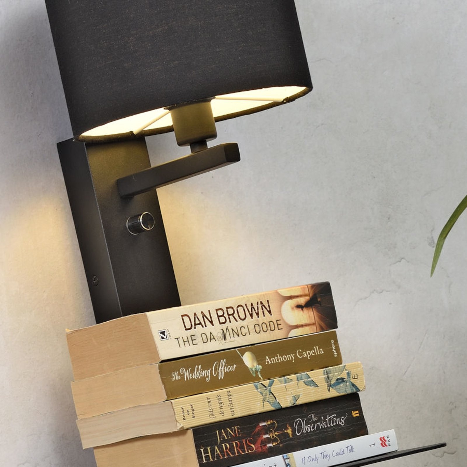 Ide o lampu na čítanie RoMi Florence 2fl ľanové svetlo