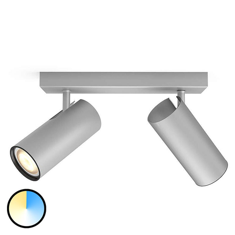 Philips Hue Buratto LED-Spot alu 2fl Dimmschalter