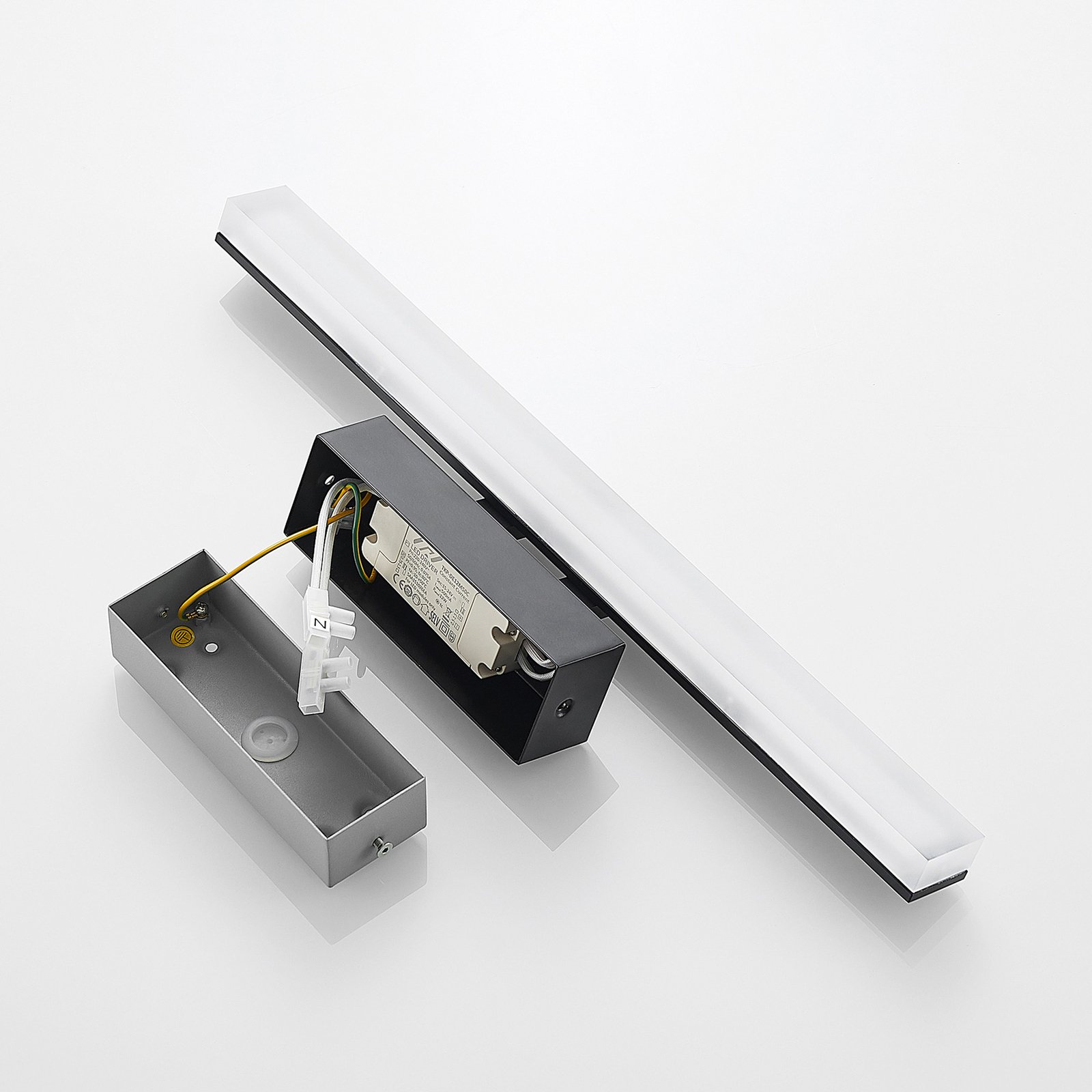 Lisana LEDAplique de Pared IP44 L46 Black - Lucande