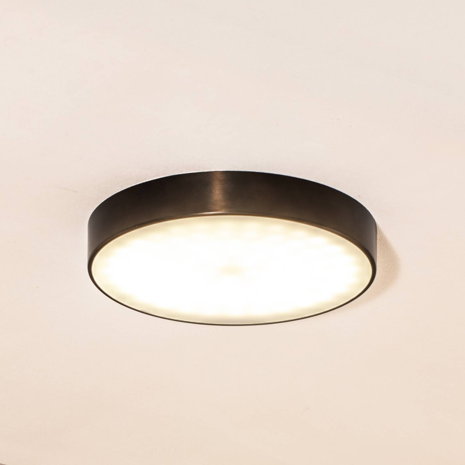LED-Deckenleuchte Timur, anthrazit, Stahl, Ø 34 cm günstig online kaufen
