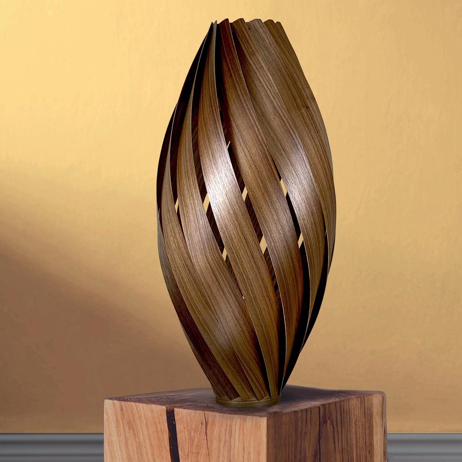 Gofurnit Ardere floor lamp, walnut, height 70 cm
