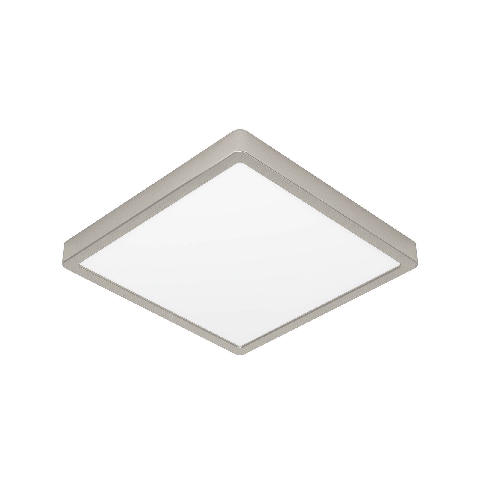 Surface-mounted LED panel Fueva 5 IP20 830 nickel 28.5x28.5cm