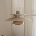 Louis Poulsen hanglamp PH 5 320, opaal-beige, E14