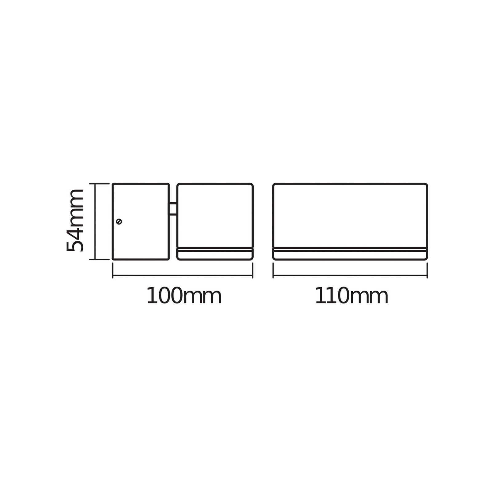 OSRAM LED-Außenwandlampe ENDURA STYLE MINI, dunkelgrau, IP44