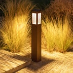 LED path light Tradition Sensor Corten 90cm