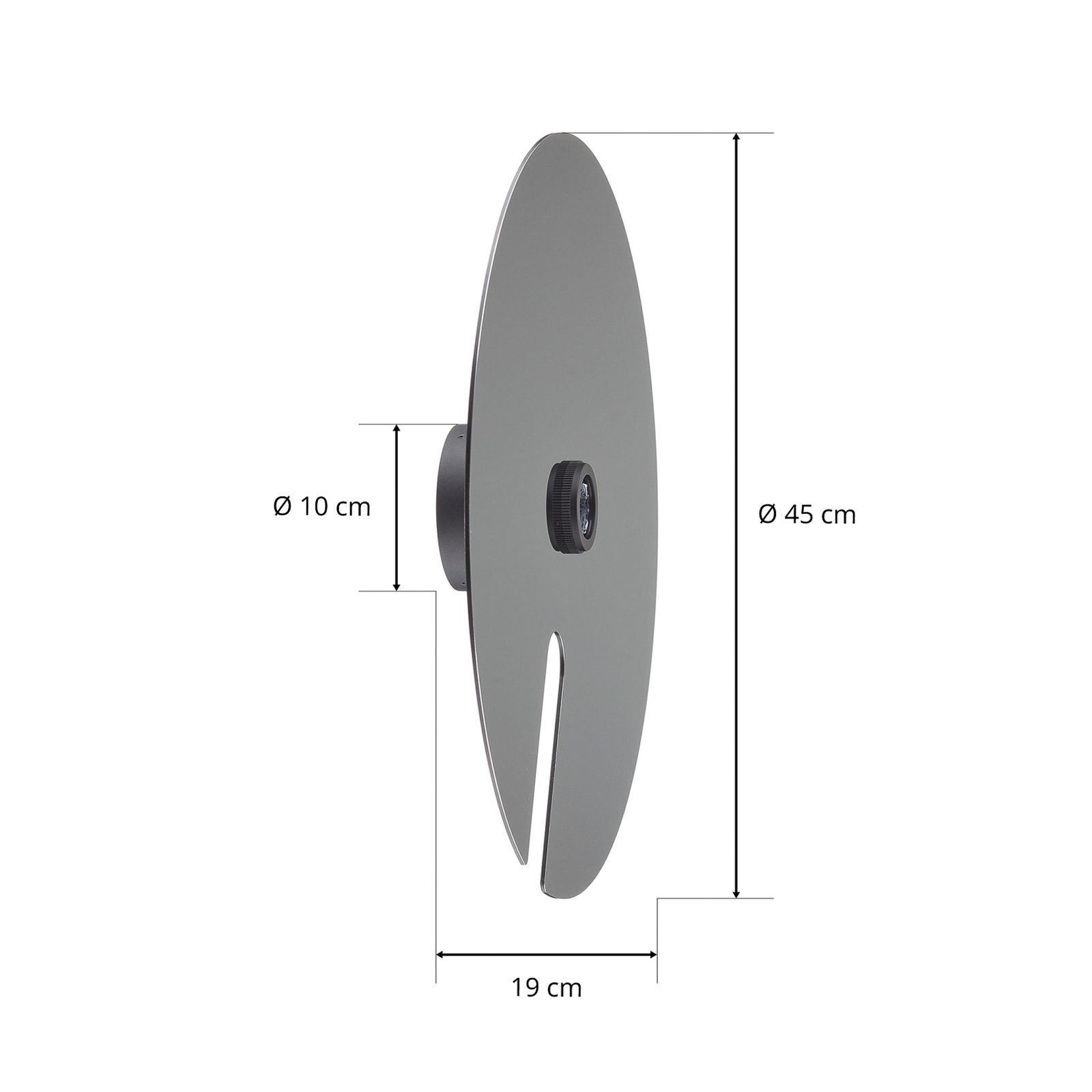 WEVER & DUCRÉ Mirro 2.0 nástěnné 45cm černá/chromová