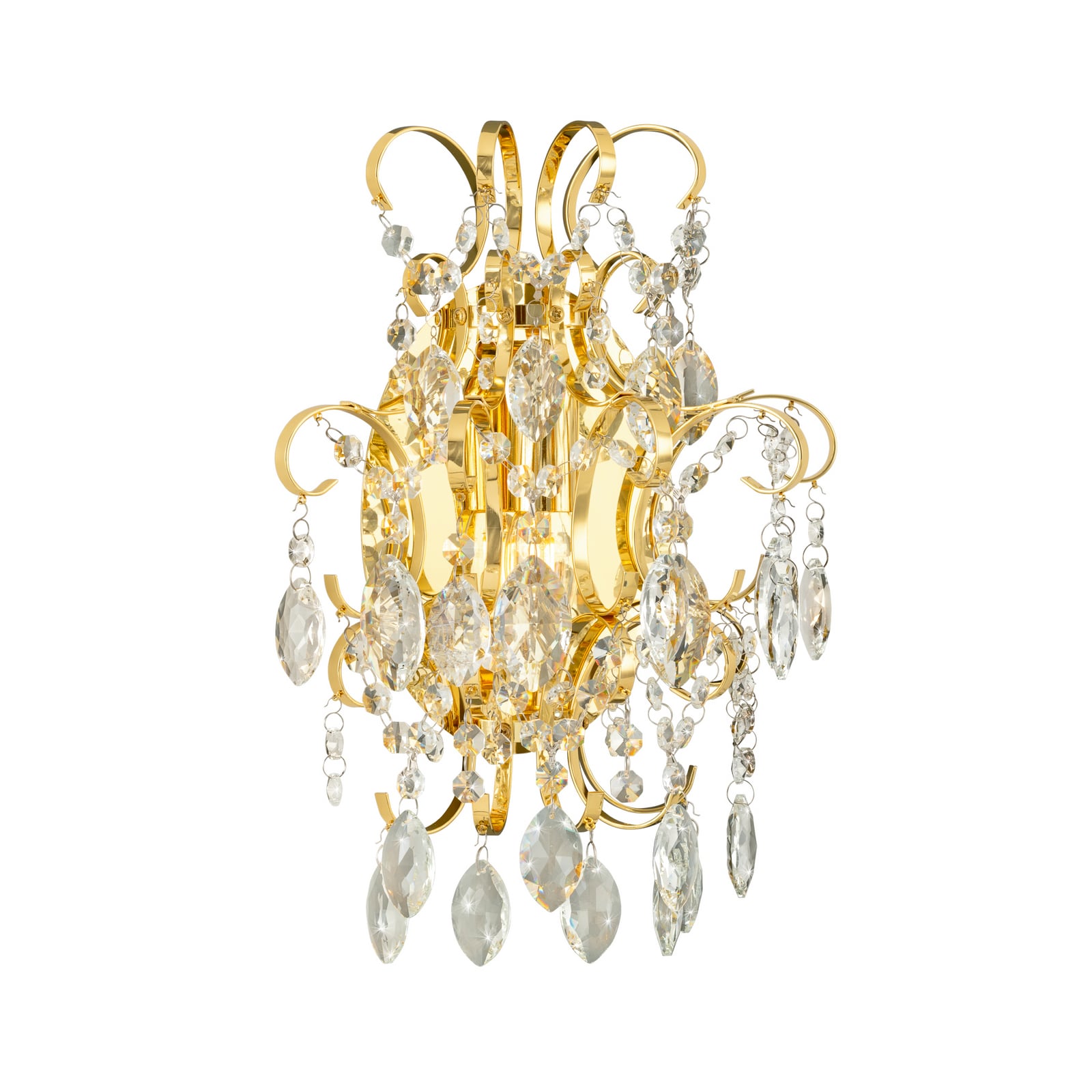 Fenoullet wall light, brass, height 37 cm - Stars of Light