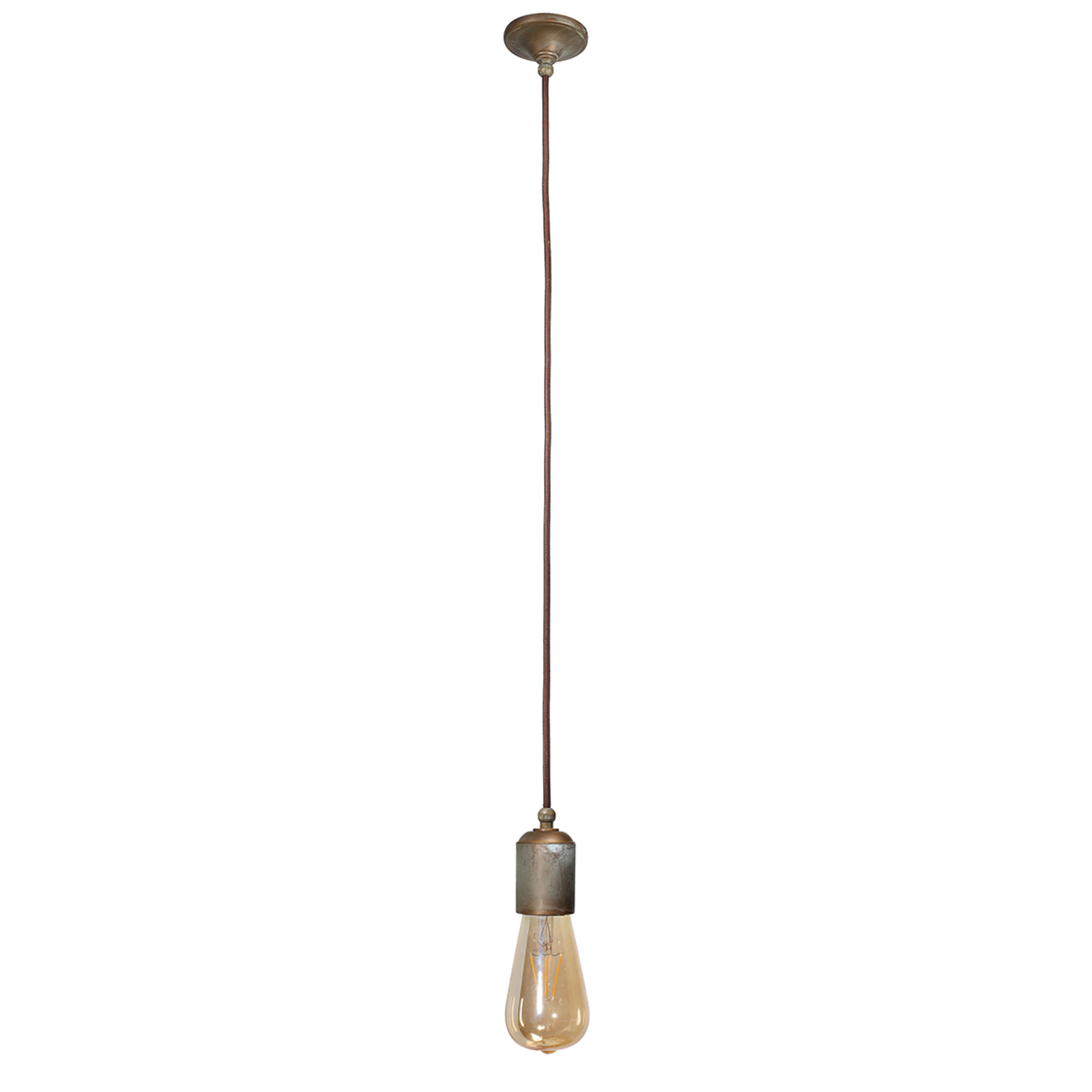 Allen hanglamp, antiek messing, 1-lamp