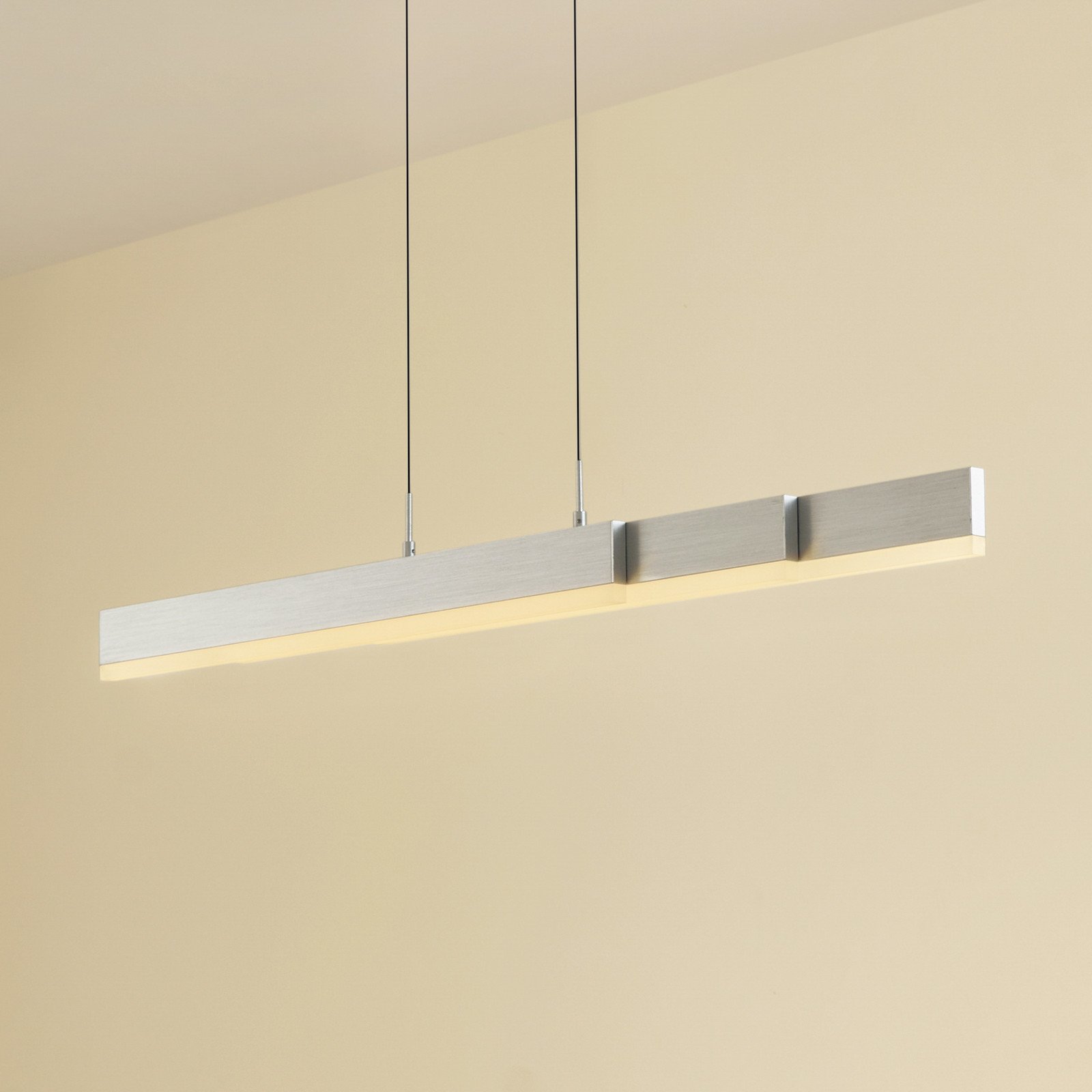 Lampă suspendată LED Lucande Torven aluminiu CCT dimabil - Camera de zi / sufragerie - Modern - Metal