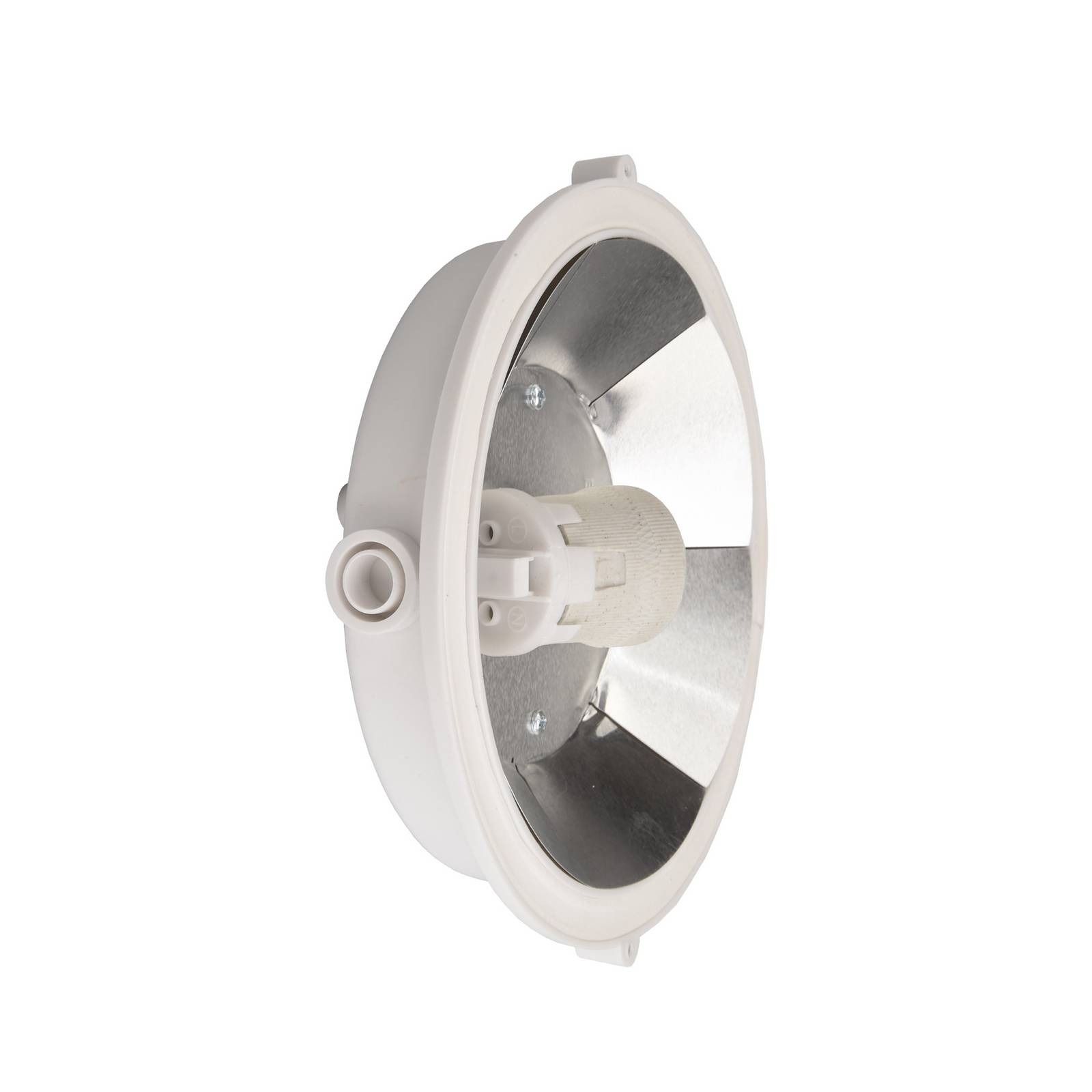 Deko-Light Luminaire pour locaux humides Sotano Retro, blanc, Ø 18 cm, plastique IP44