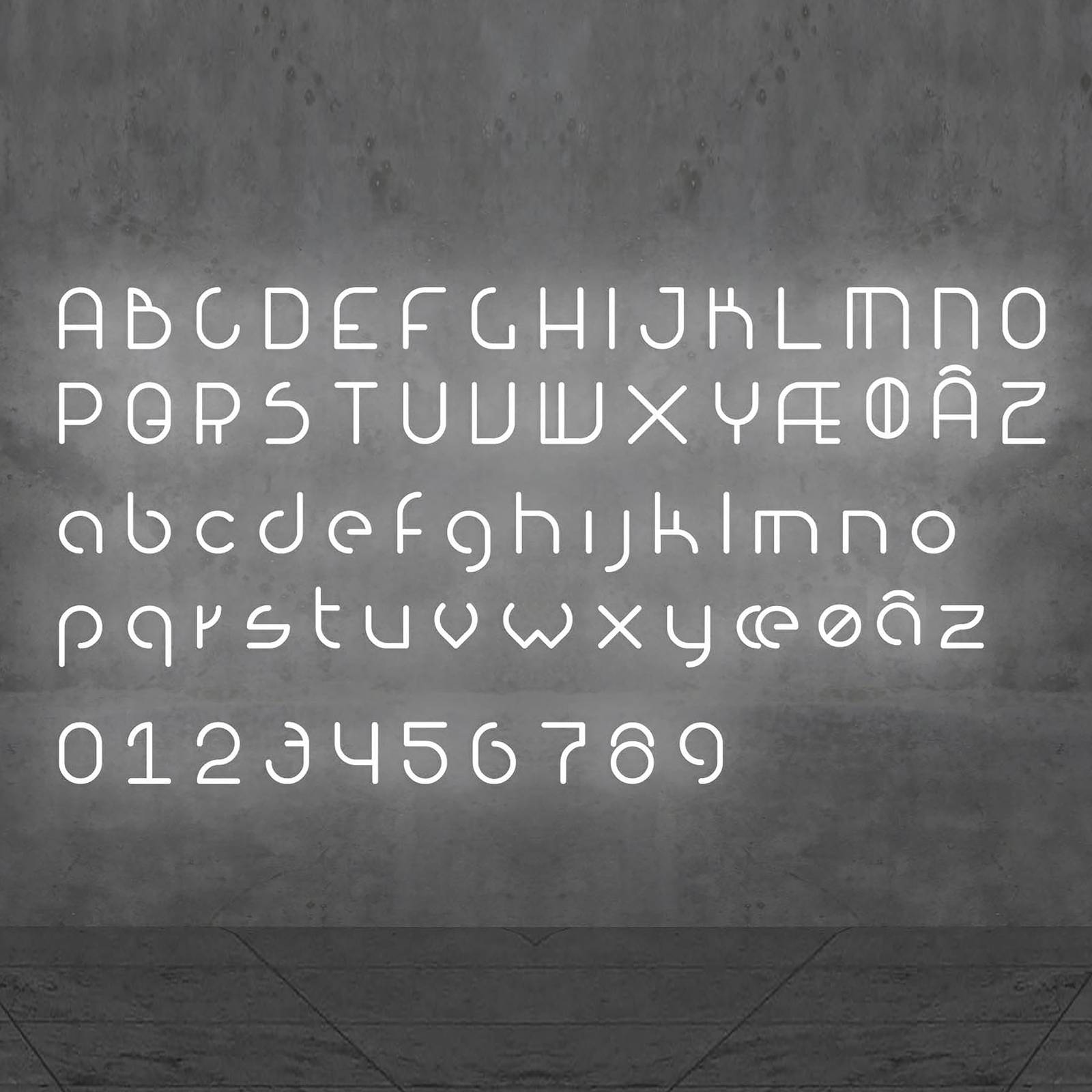 Artemide Alphabet of Light applique majuscule P