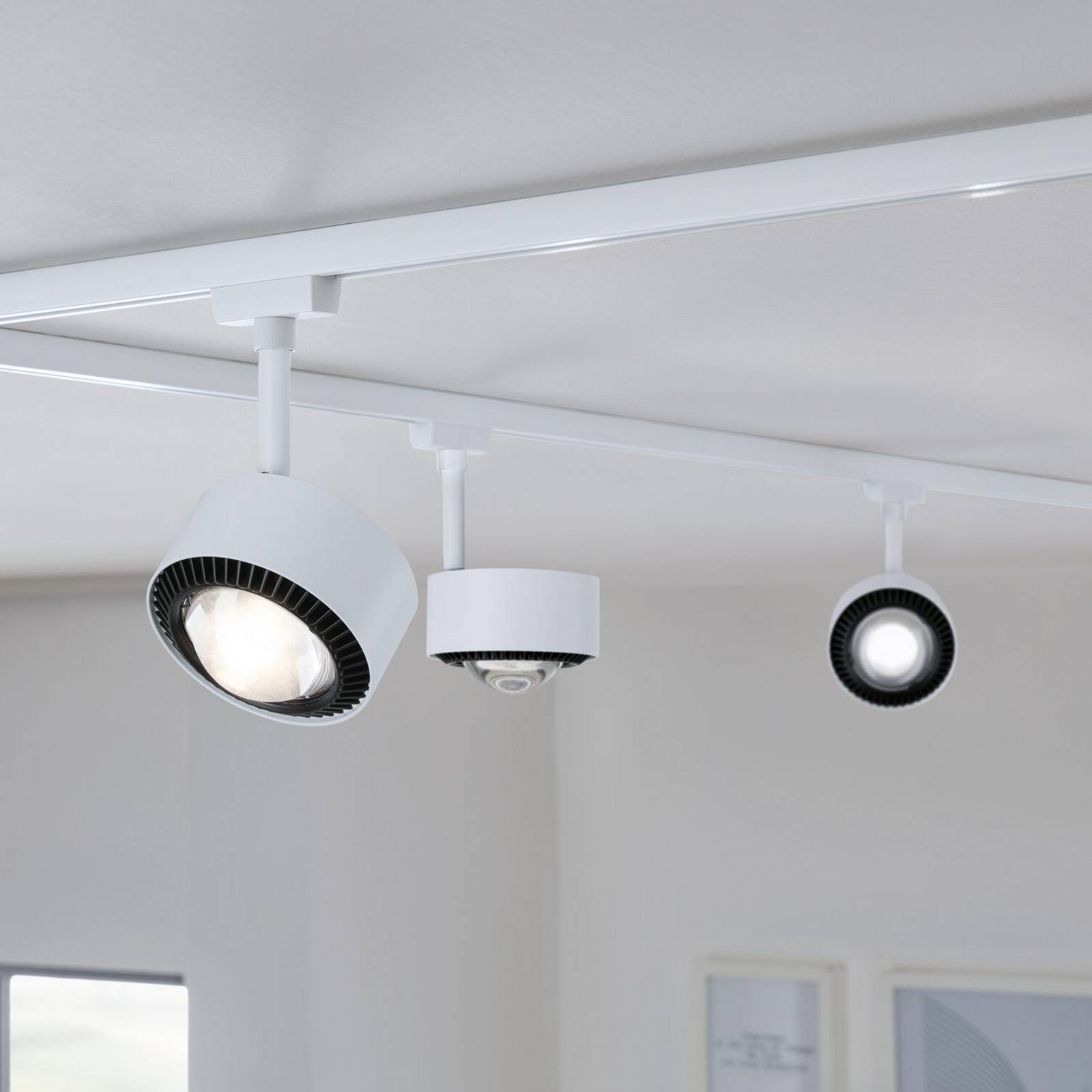 Spot LED Paulmann URail Aldan, 3 000 K, blanc signal